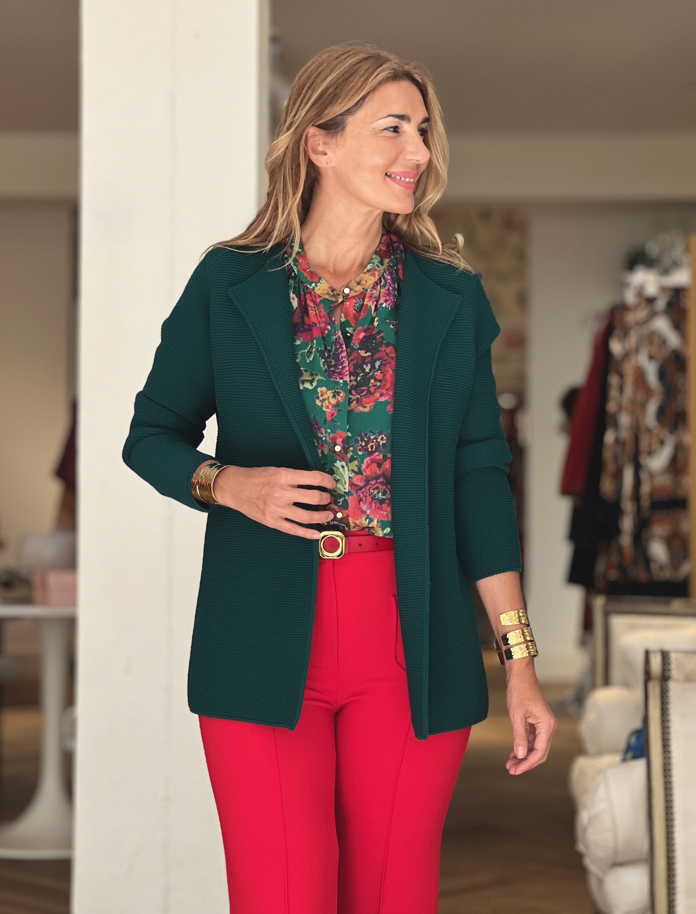 Cardigan delicioso verde