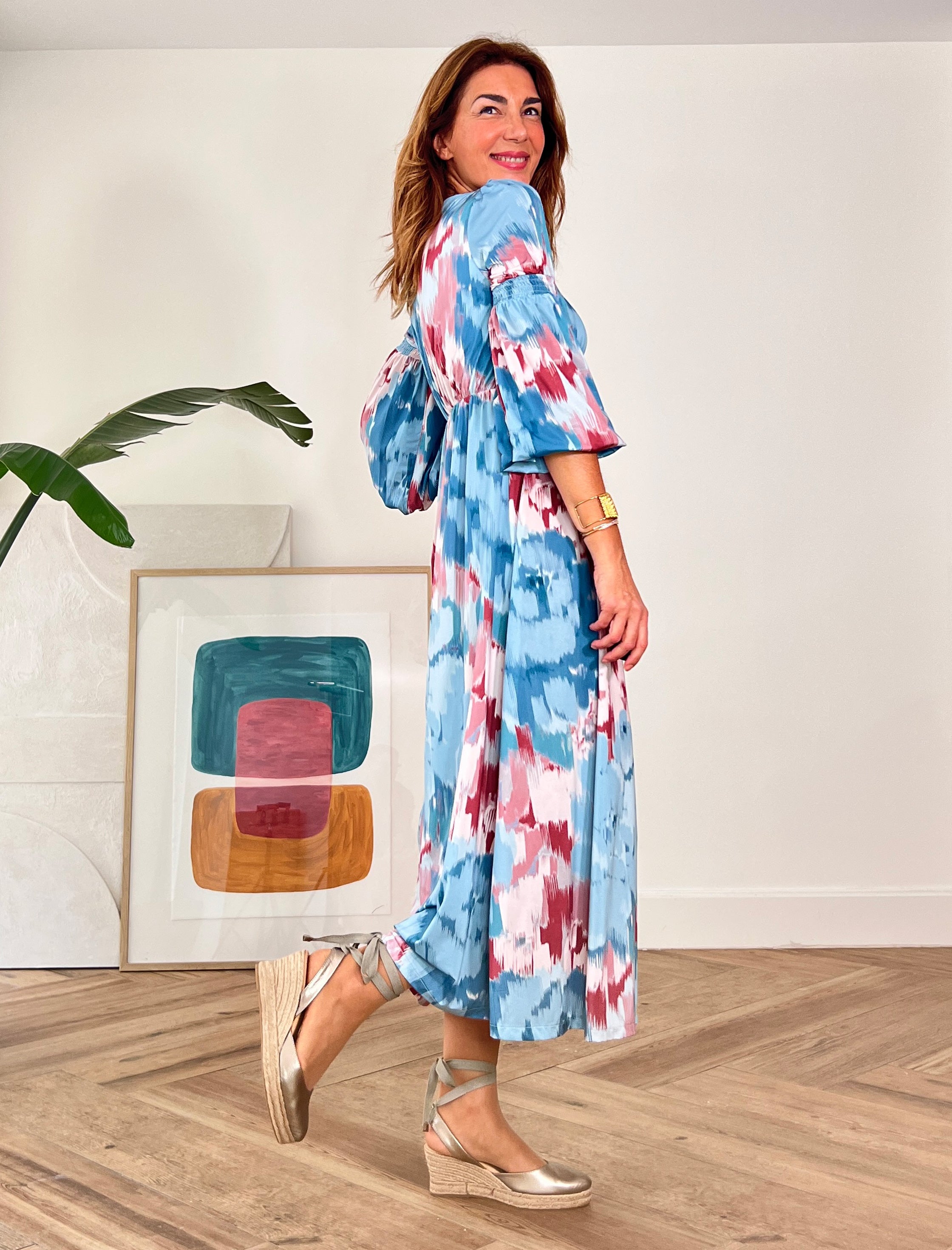 Vestido ikat Art