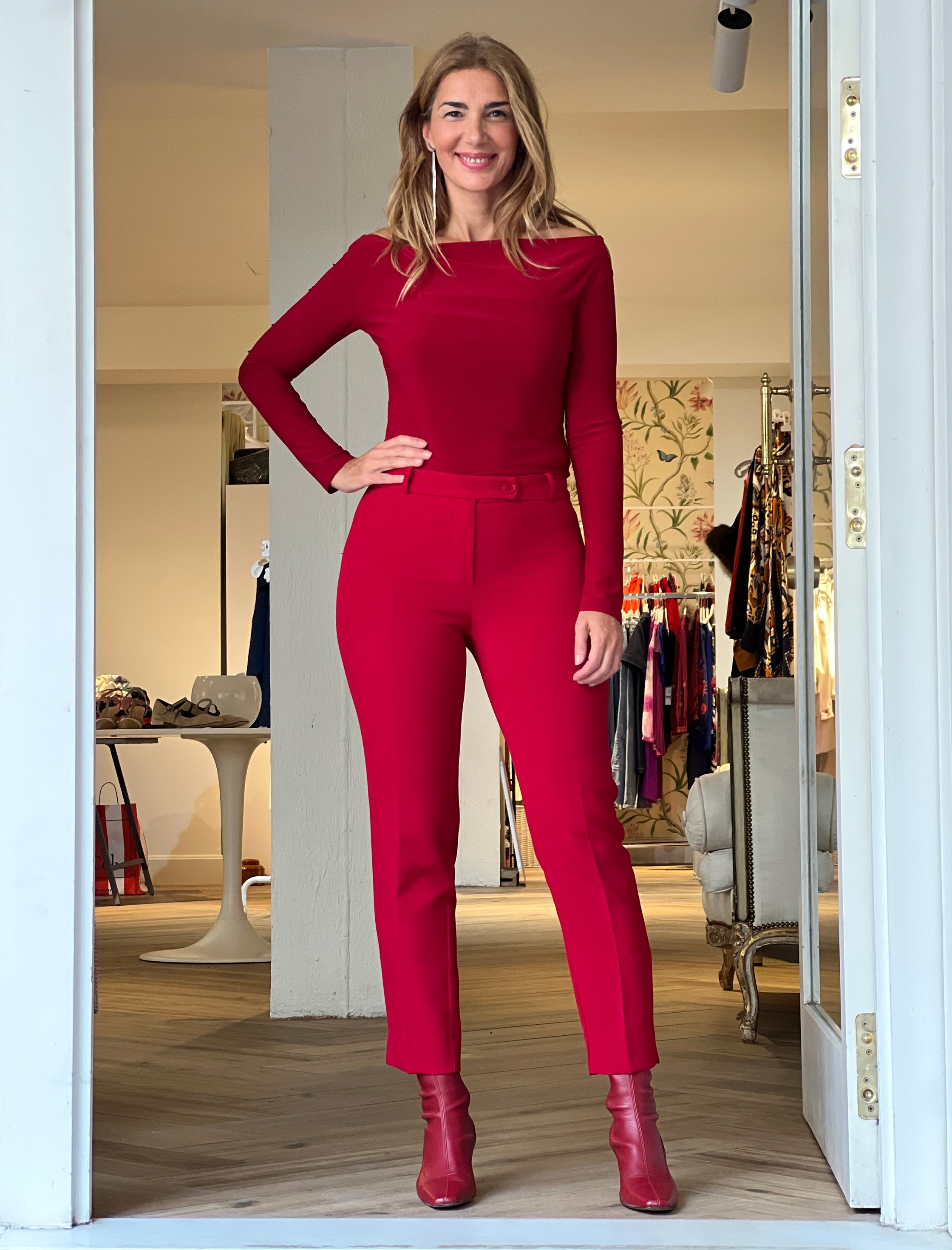 Cuerpo elástico ideal Nuri burgundy