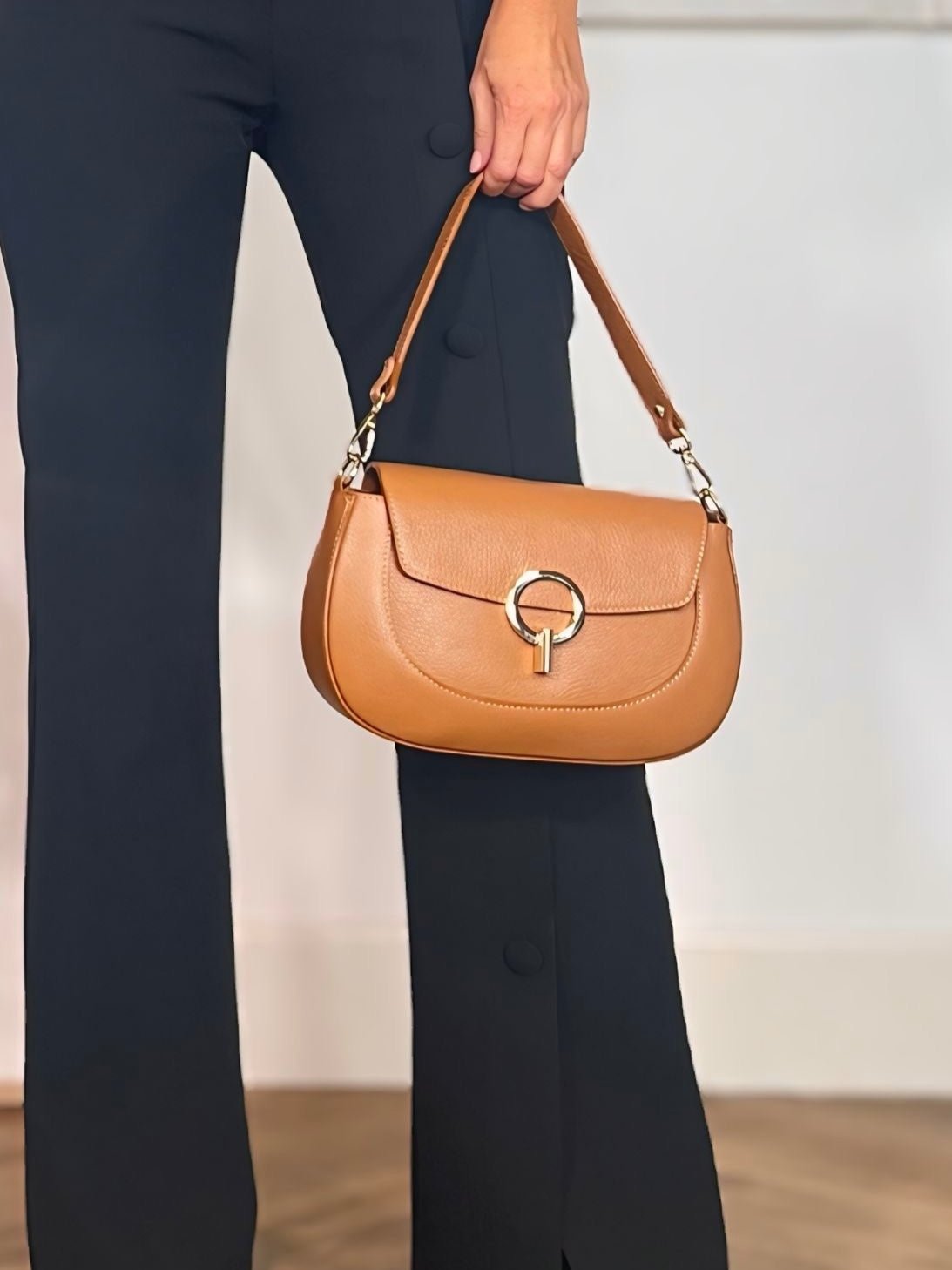 Bolso Nuria Carolina cuero claro