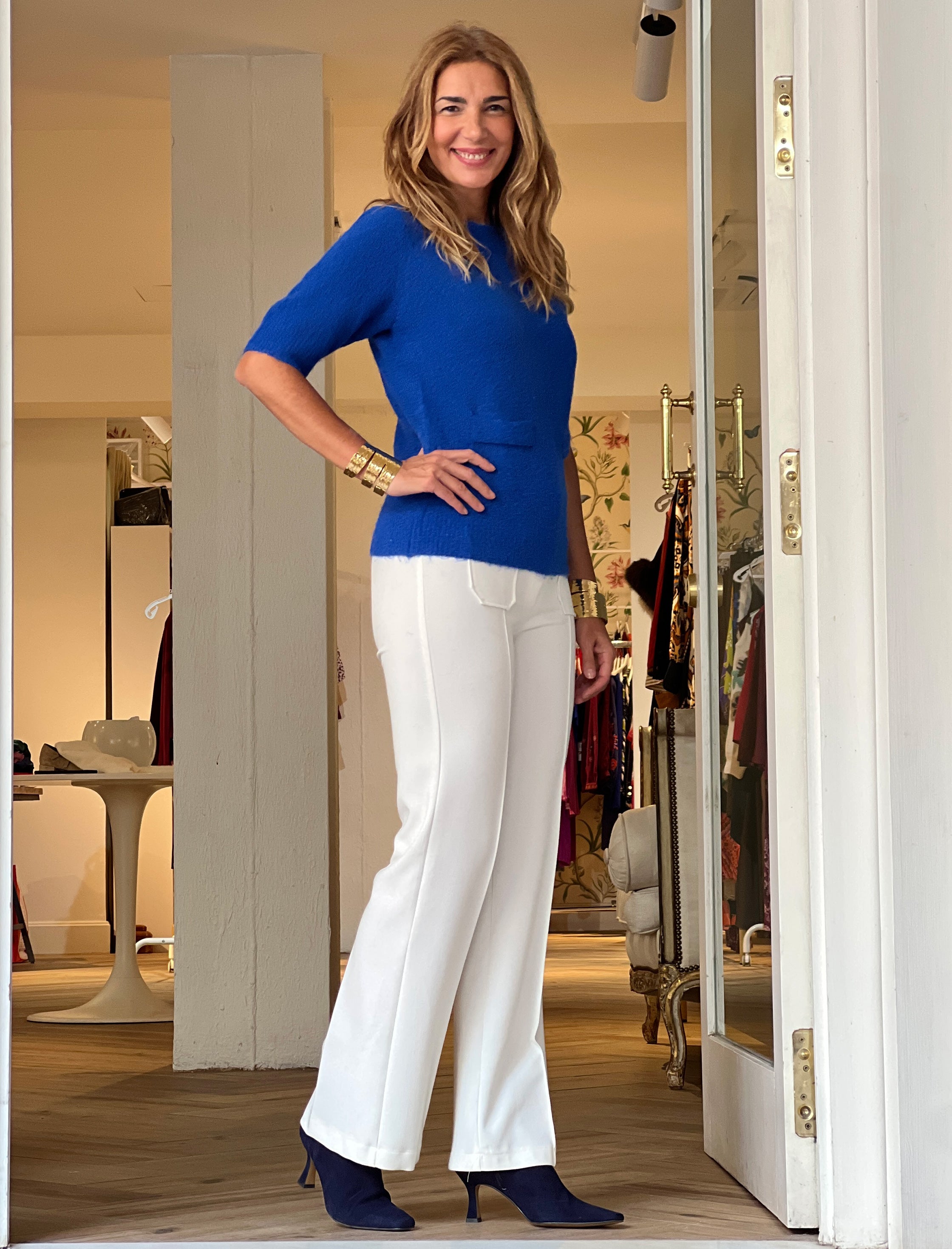 Jersey dulce Casilda azul