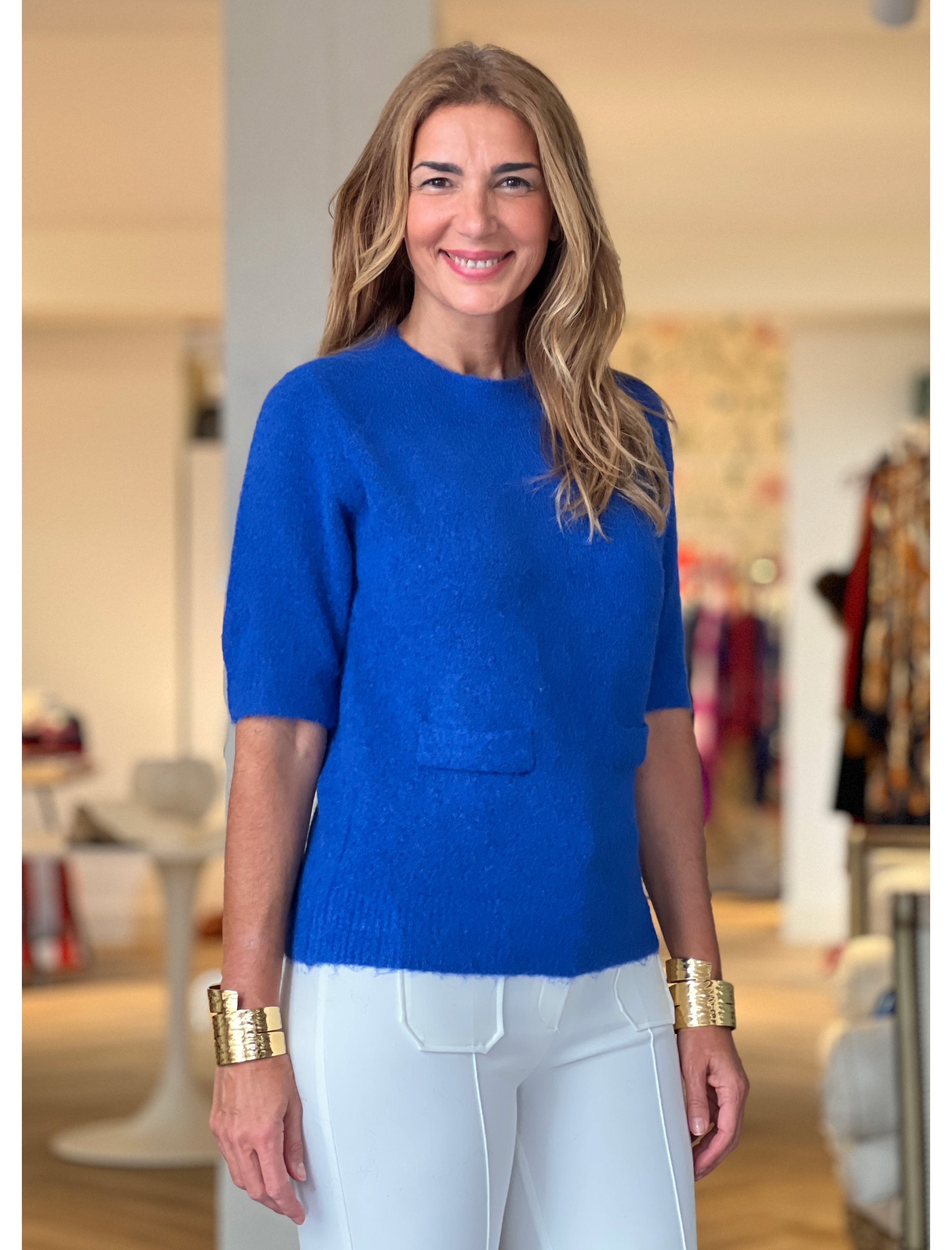 Jersey dulce Casilda azul