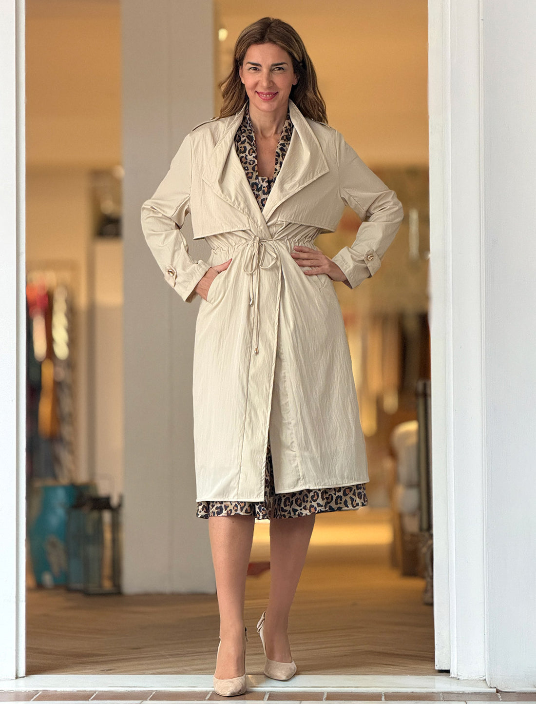 Trench beige estilazo