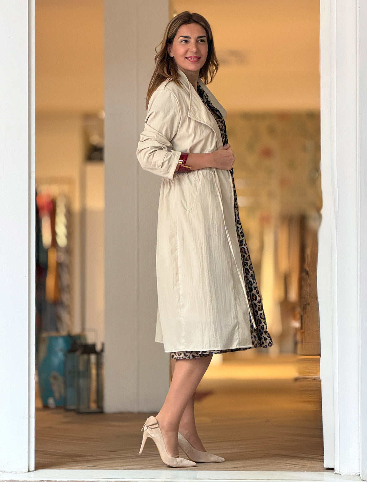 Trench beige estilazo