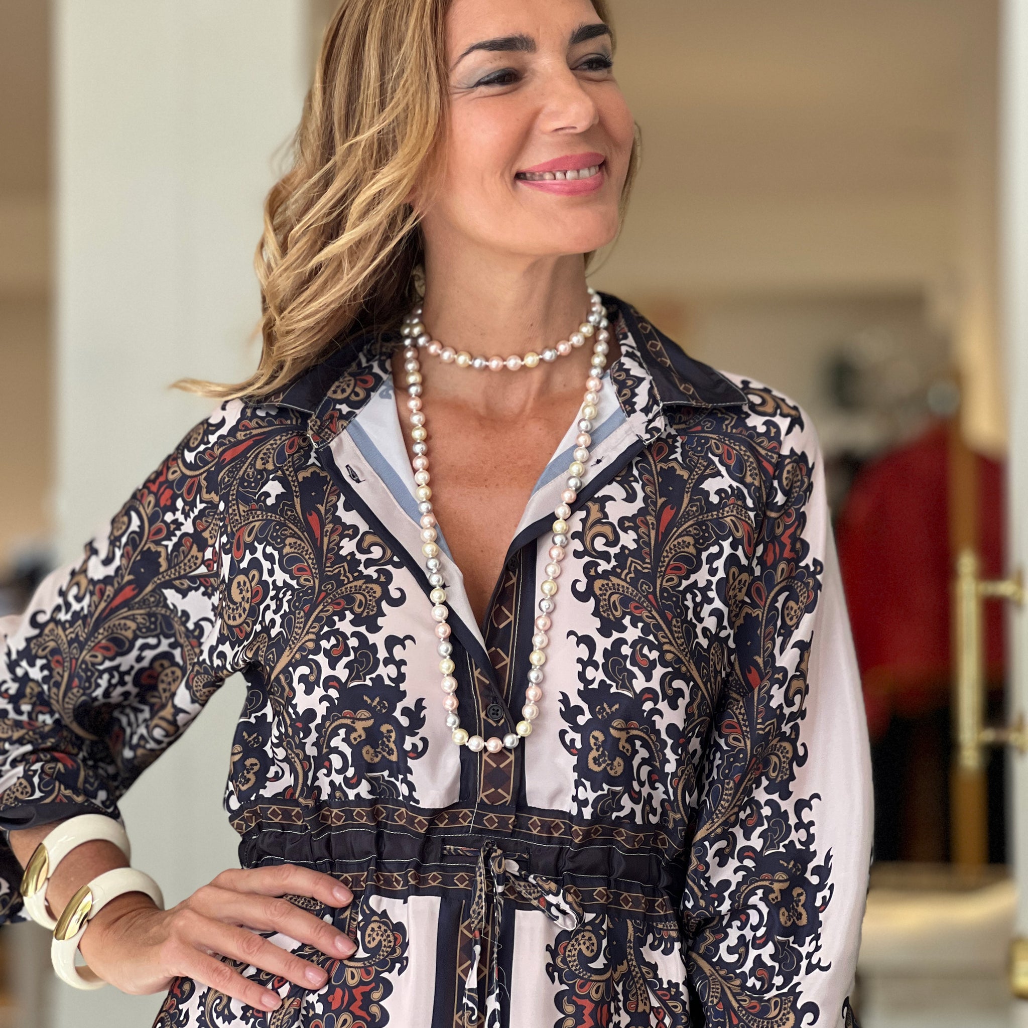 Collar de perlas nude
