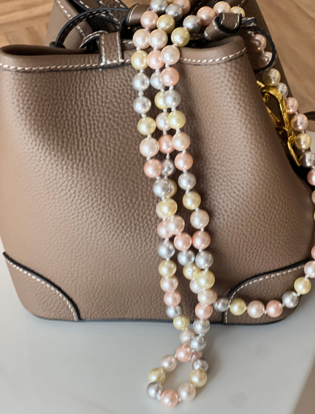 Collar de perlas nude