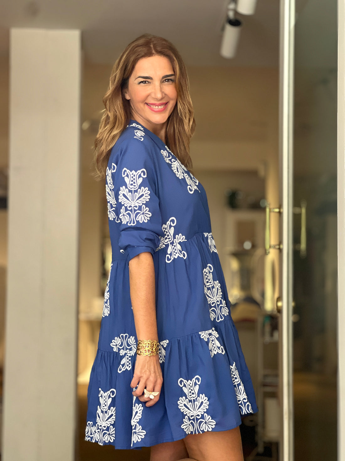Vestido Bordado Cadeneta Chic