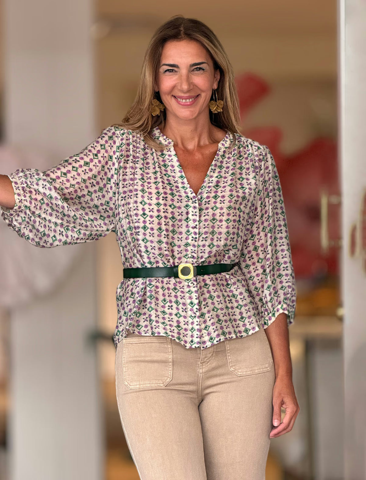 Camisa estampada Liliana
