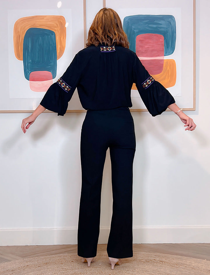Pantalón ideal de bolsillos negro
