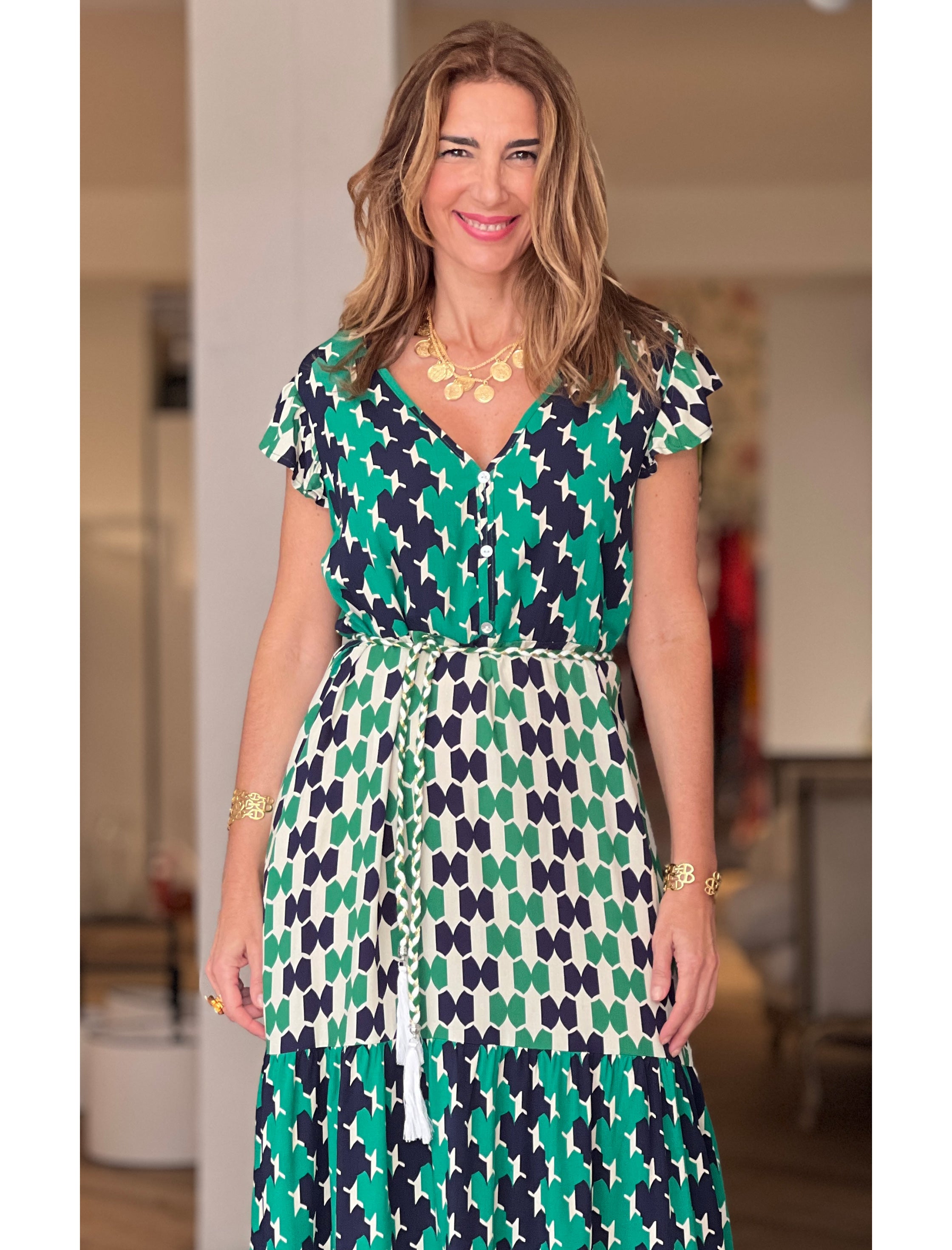 Vestido de viscosa feliz