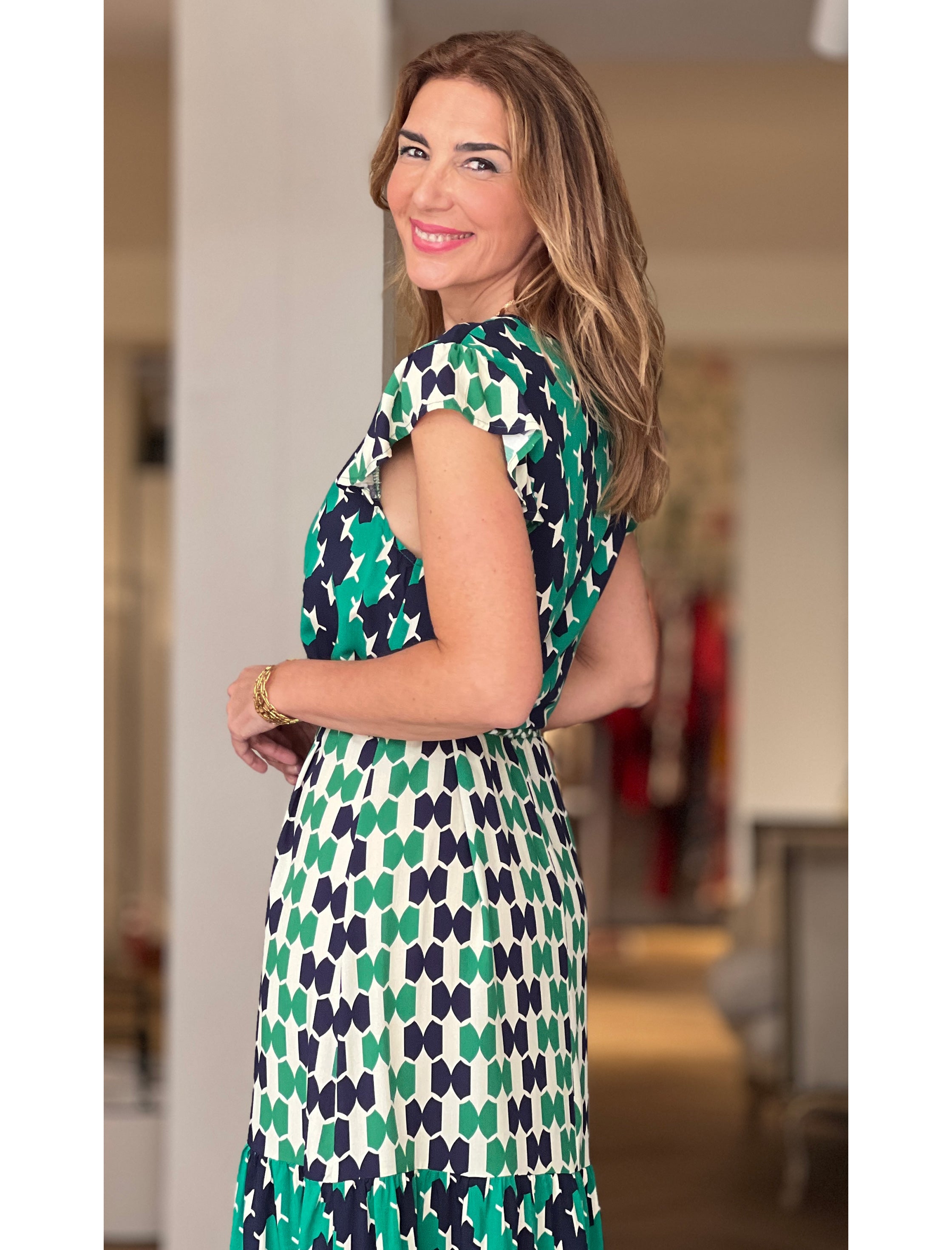 Vestido de viscosa feliz