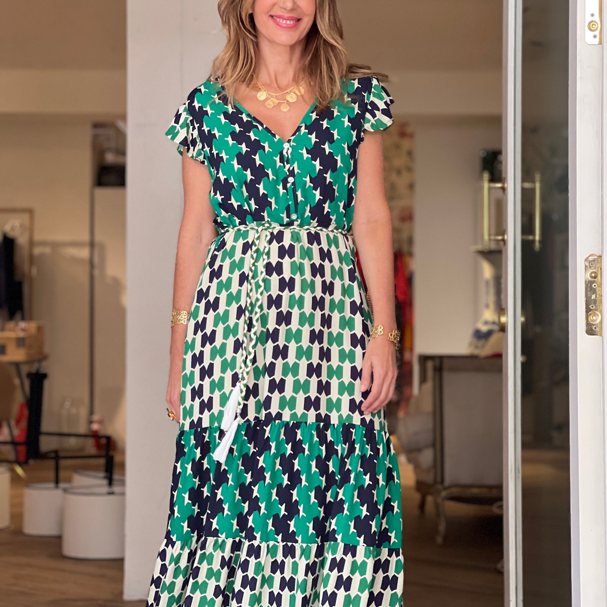 Vestido de viscosa feliz