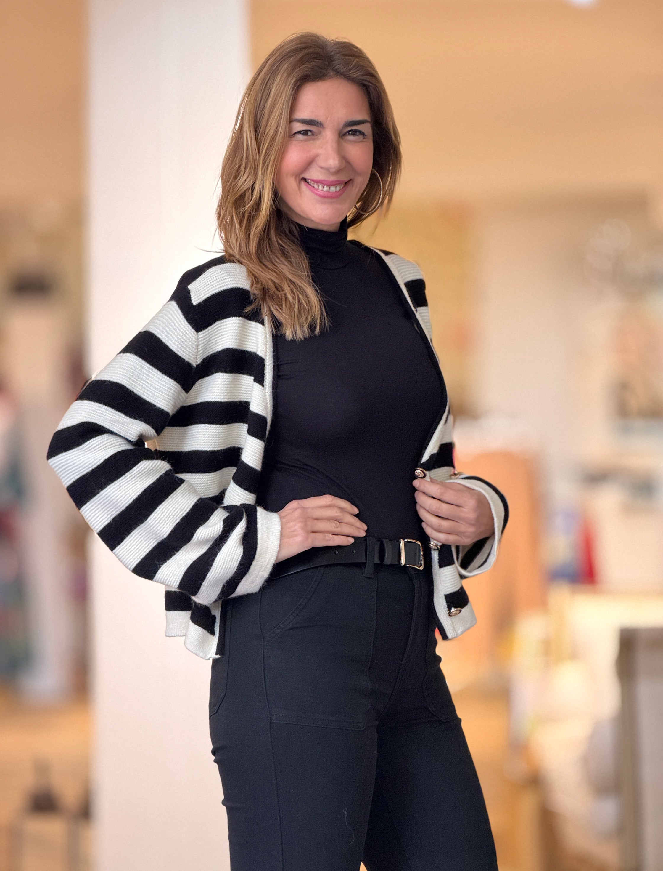 BLACK SOFT VISCOSE T-SHIRT