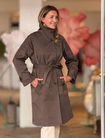 Trench ideal marrón