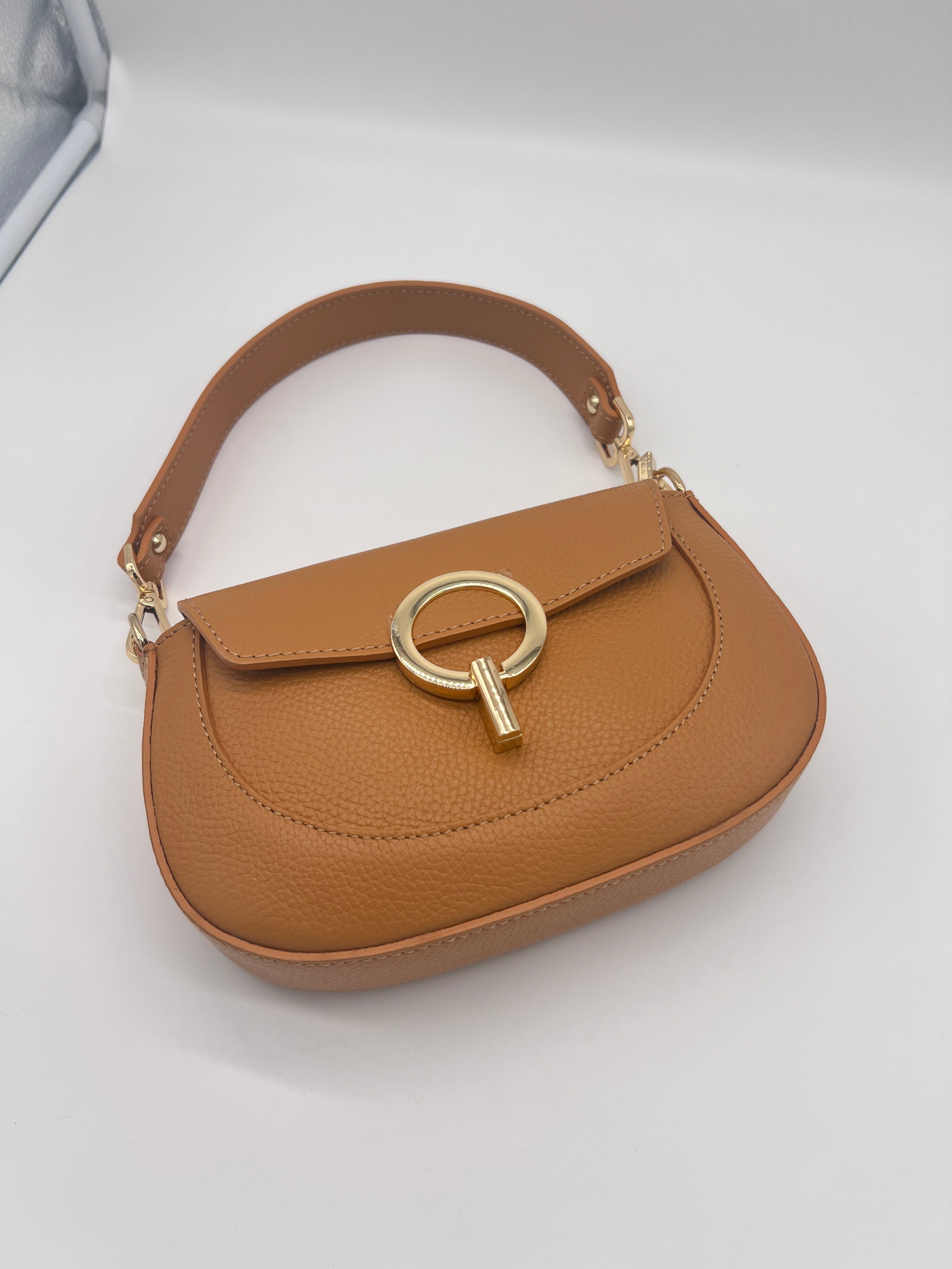 BOLSO ALESSANDRA CUERO CLARO