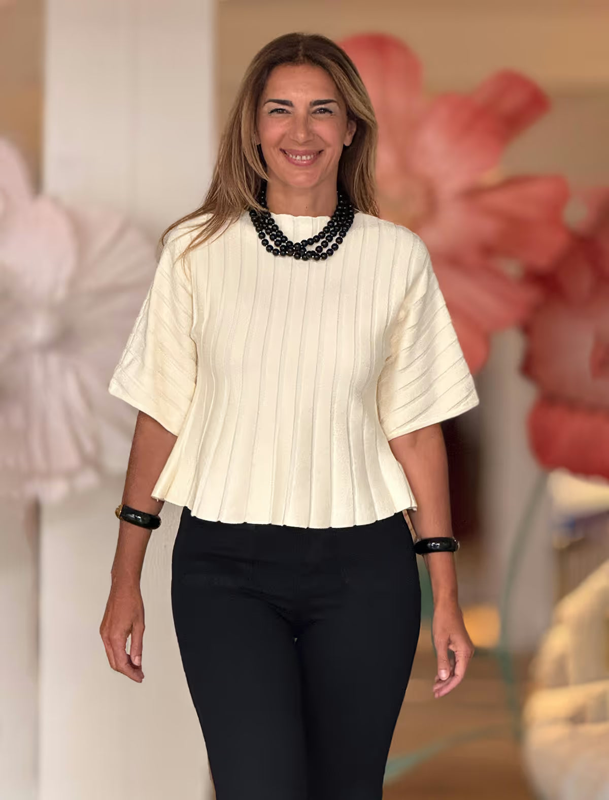 Jersey beige punto suave