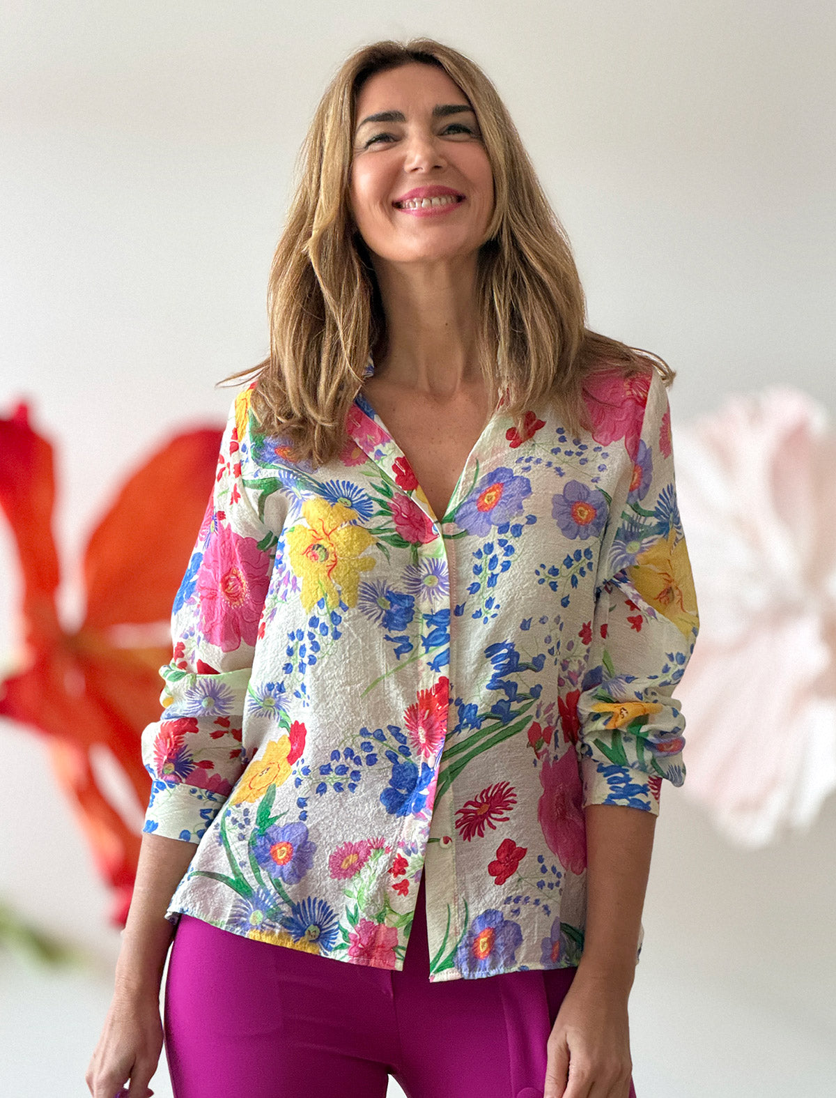 Camisa con estilo floral ideal