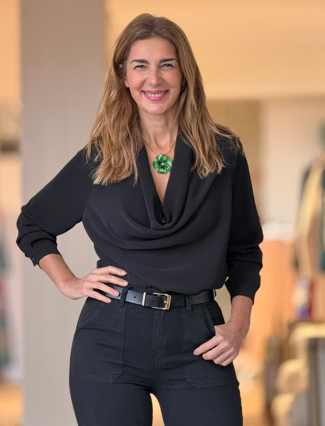 Cinturon Eliette negro