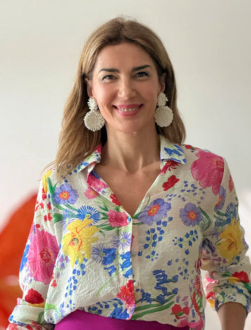 Pendientes circulo blanco