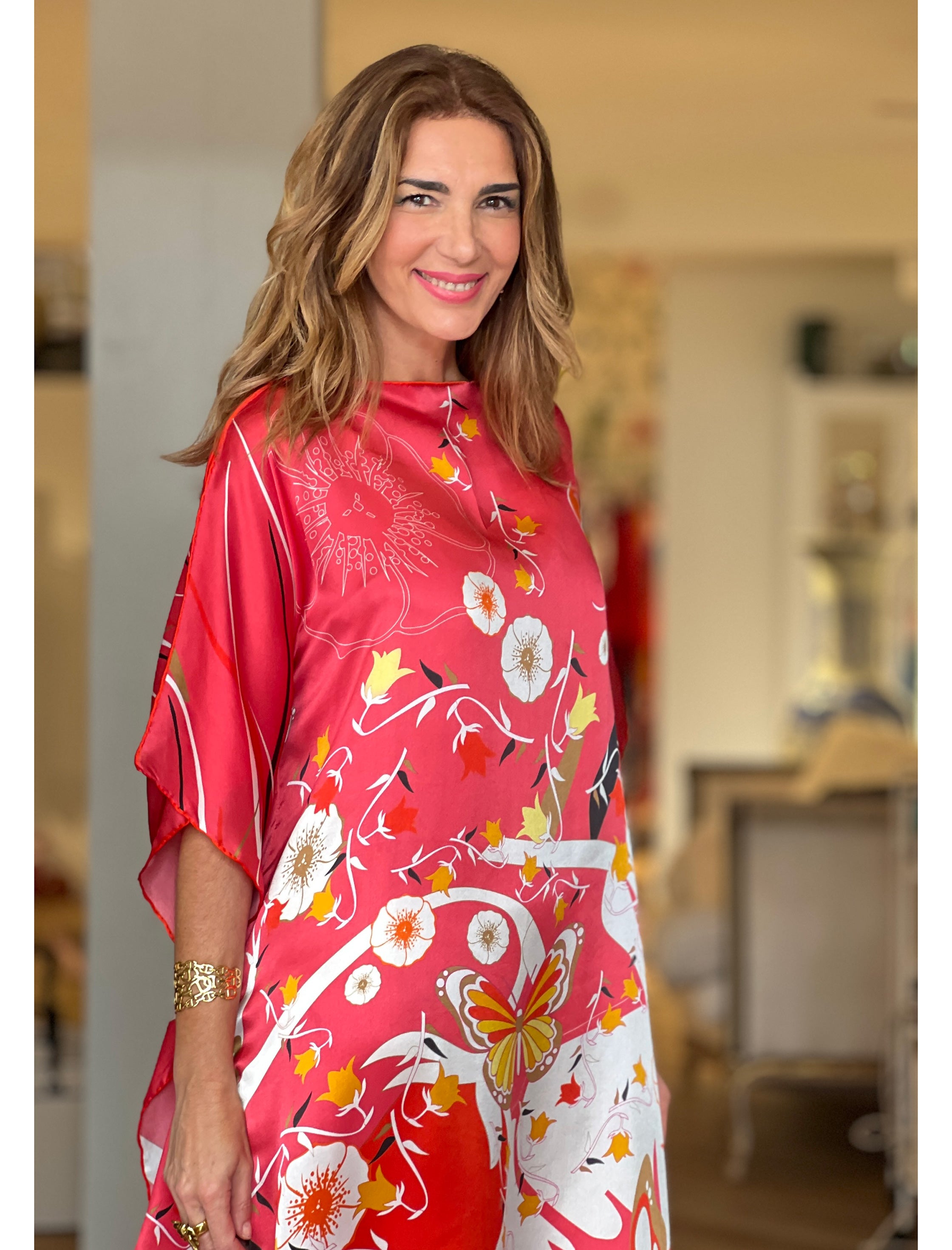 Vestido de seda maravilloso