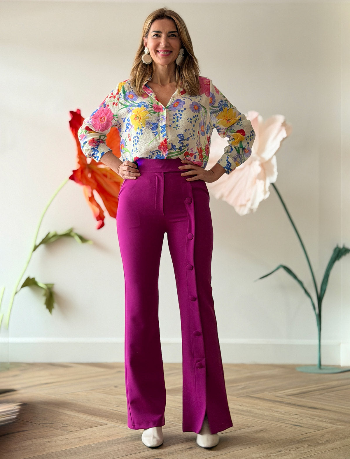Pantalón más que ideal buganvilla
