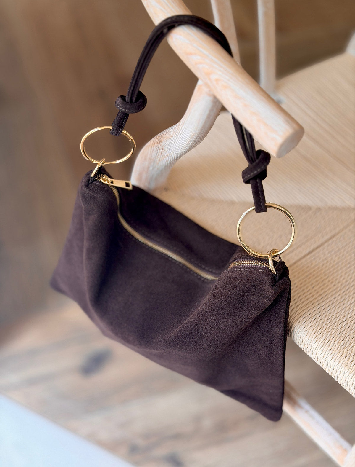 Ideal chocolate hoop bag