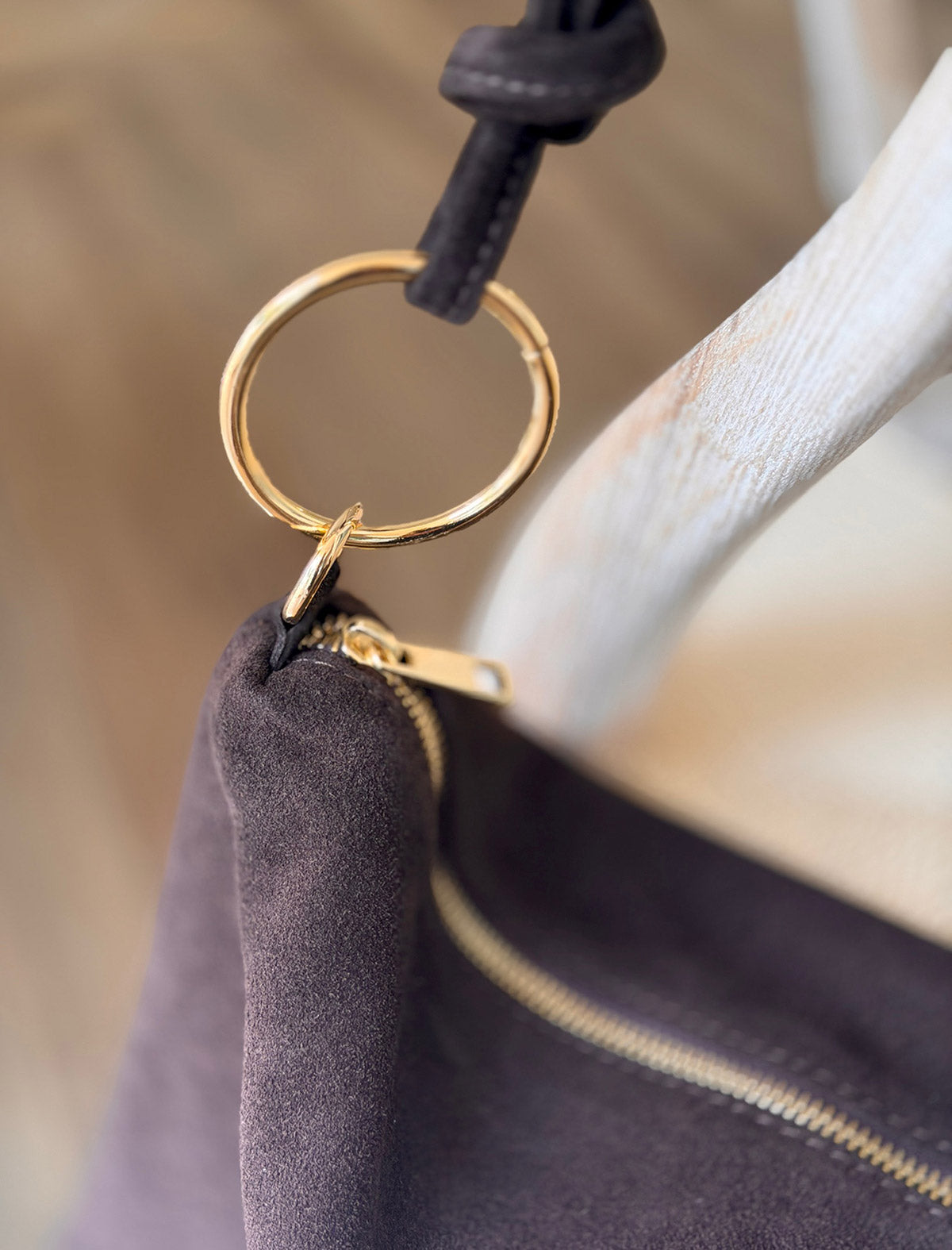 Ideal chocolate hoop bag