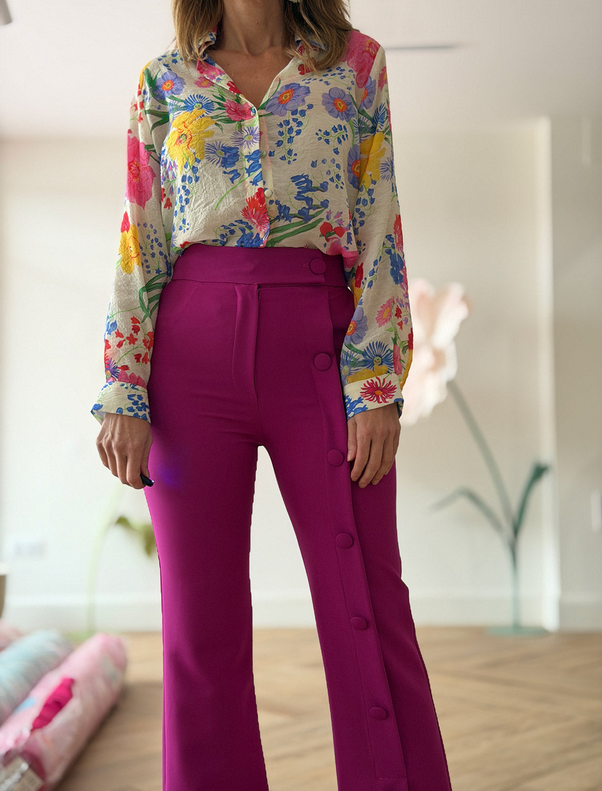 Pantalón más que ideal buganvilla