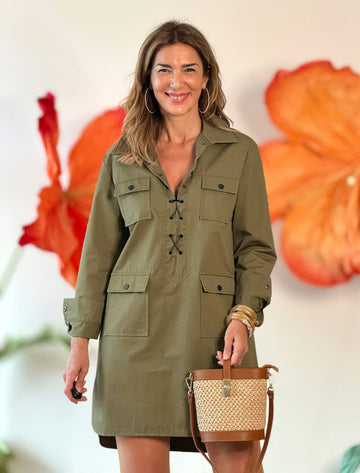 Vestido Sahariana Chic