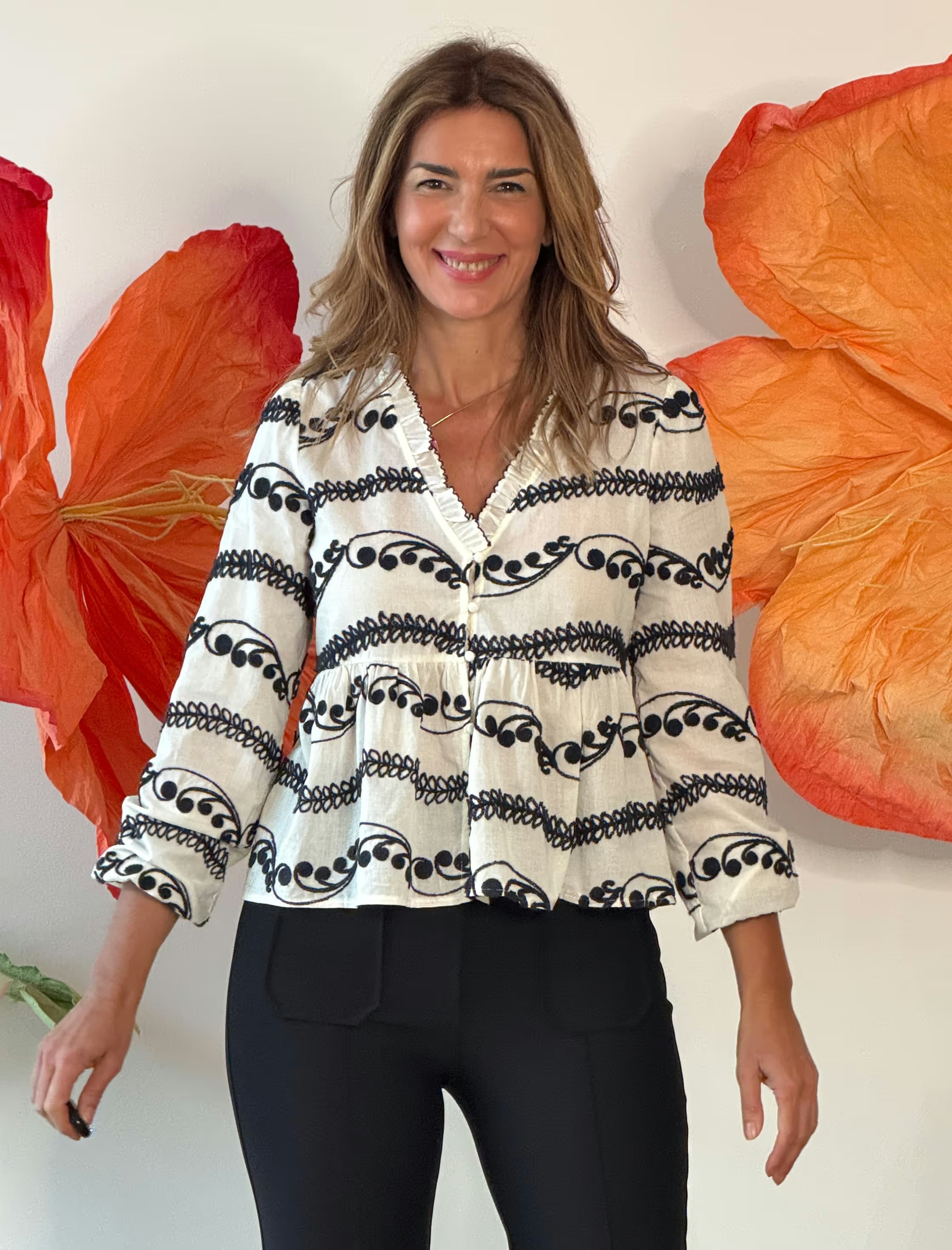 Camisa bordada Menorca
