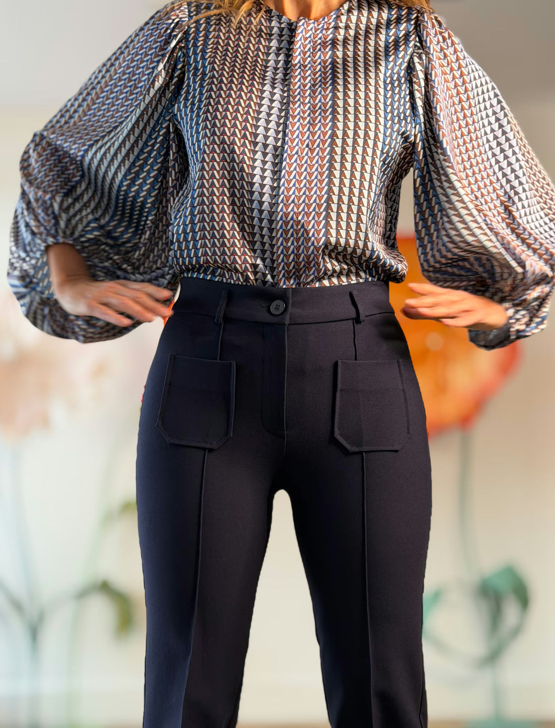 Camisa mangas espectaculares geometric