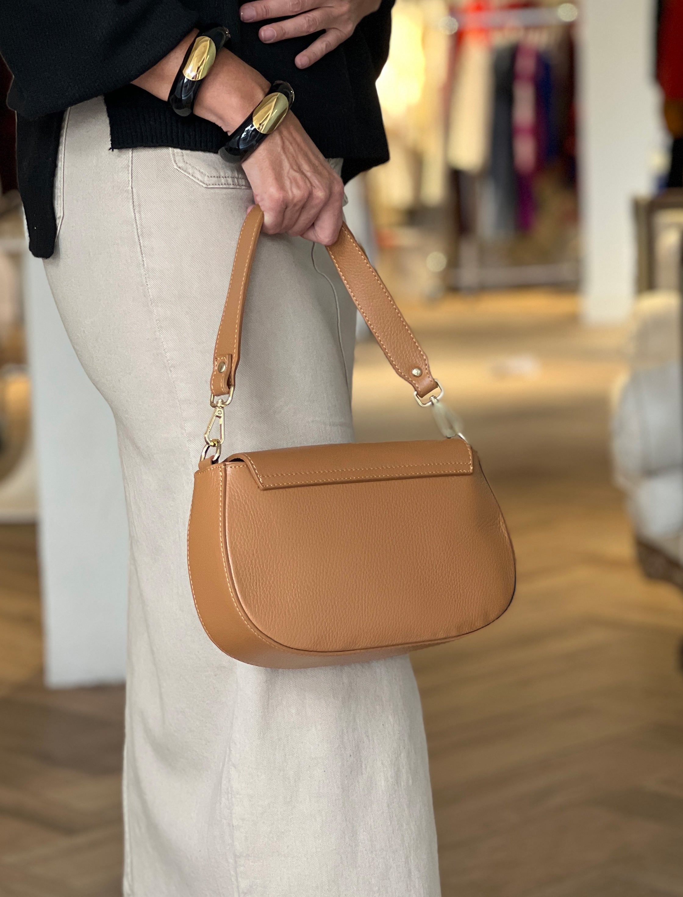 Bolso Nuria Carolina cuero claro