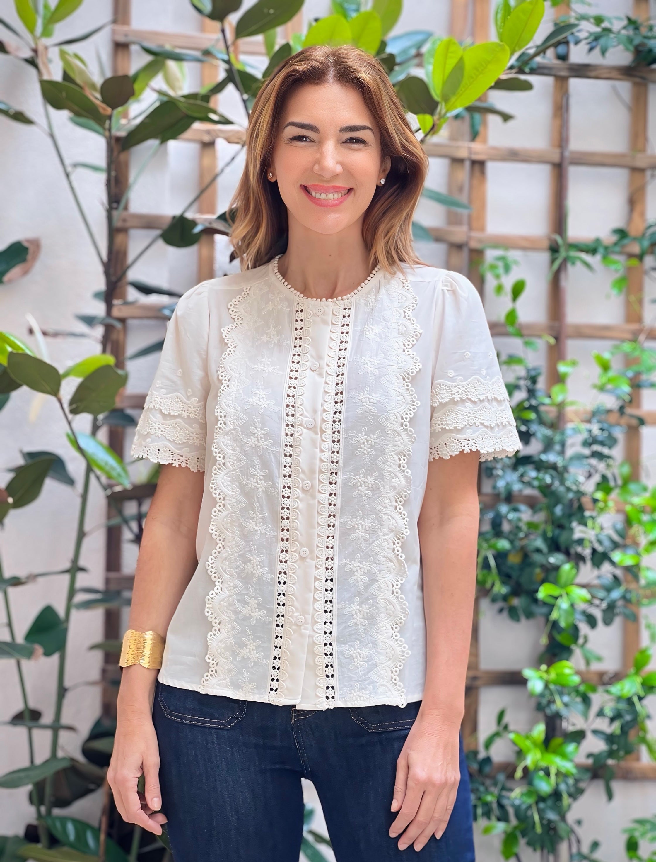 Camisa de encajes ideales