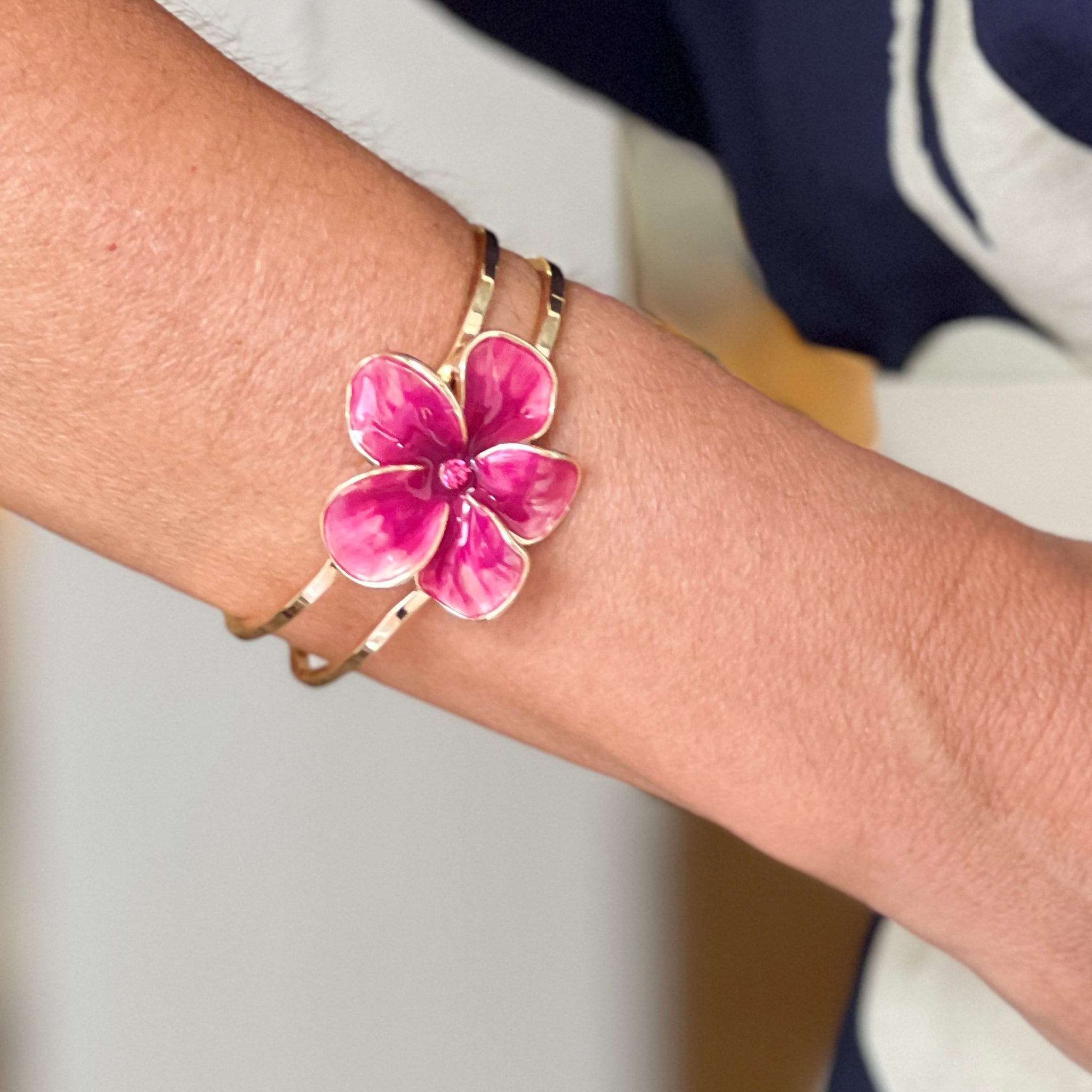 Brazalete Flor Fresa