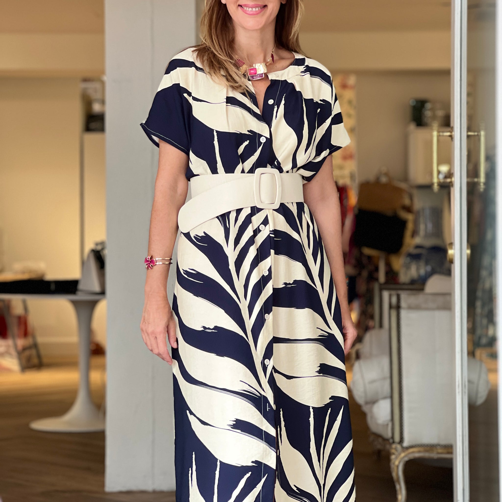 Vestido camisero azules