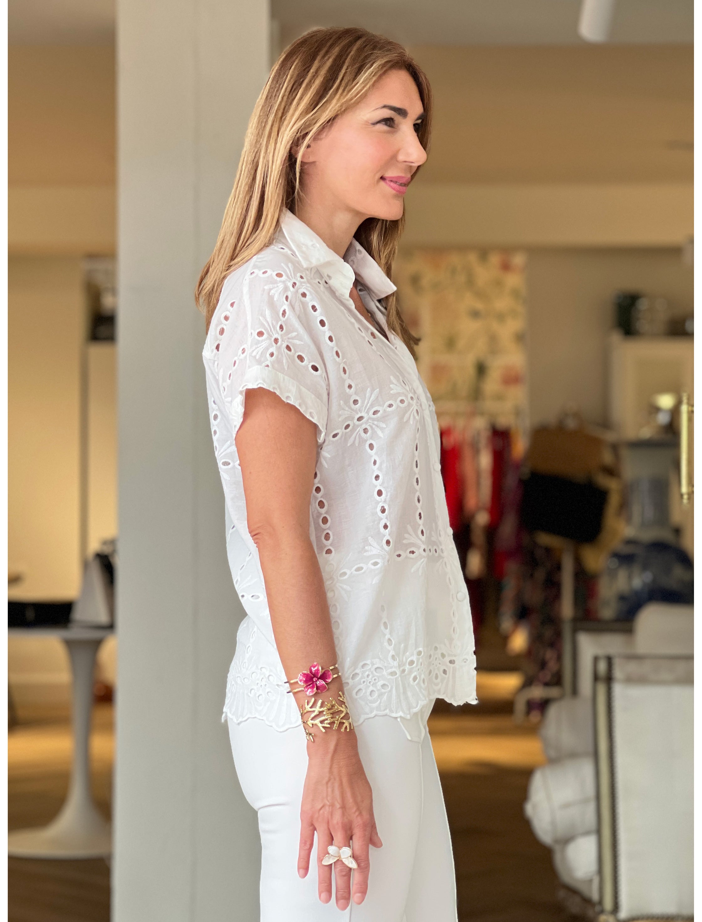 Camisa ideal perforada