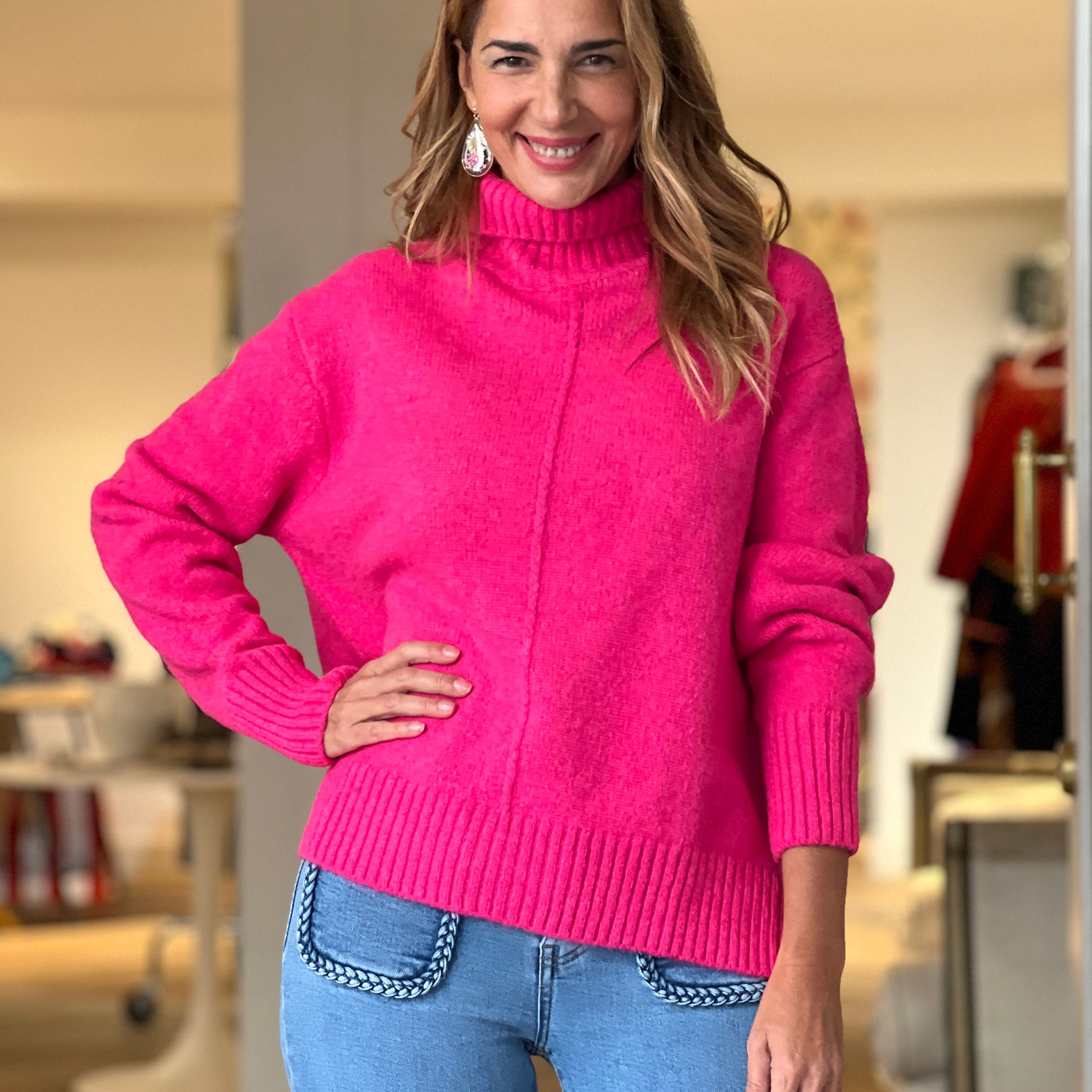 Jersey suave ideal fucsia
