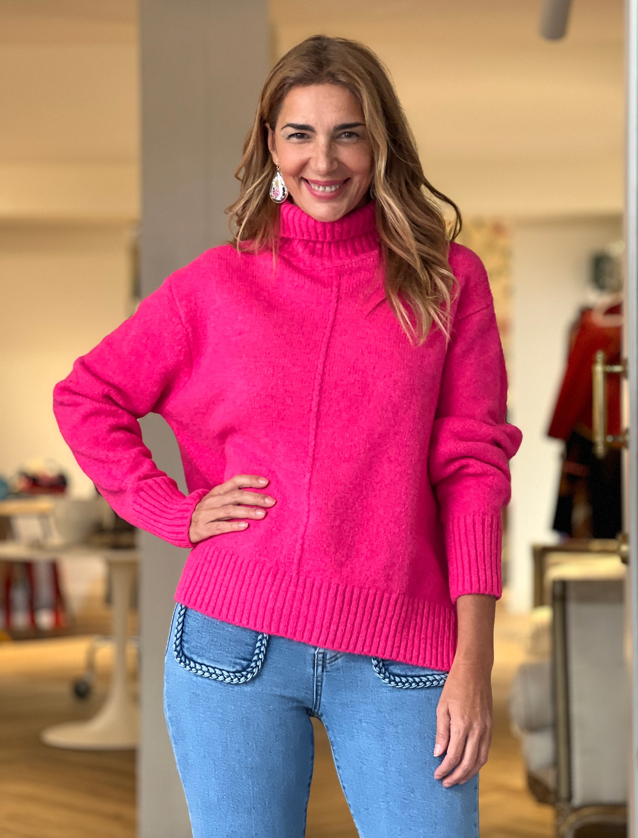 Jersey suave ideal fucsia