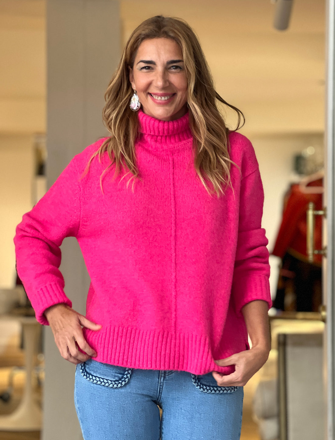 Jersey suave ideal fucsia