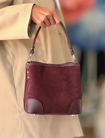 Bolso burdeos bombonera très chic