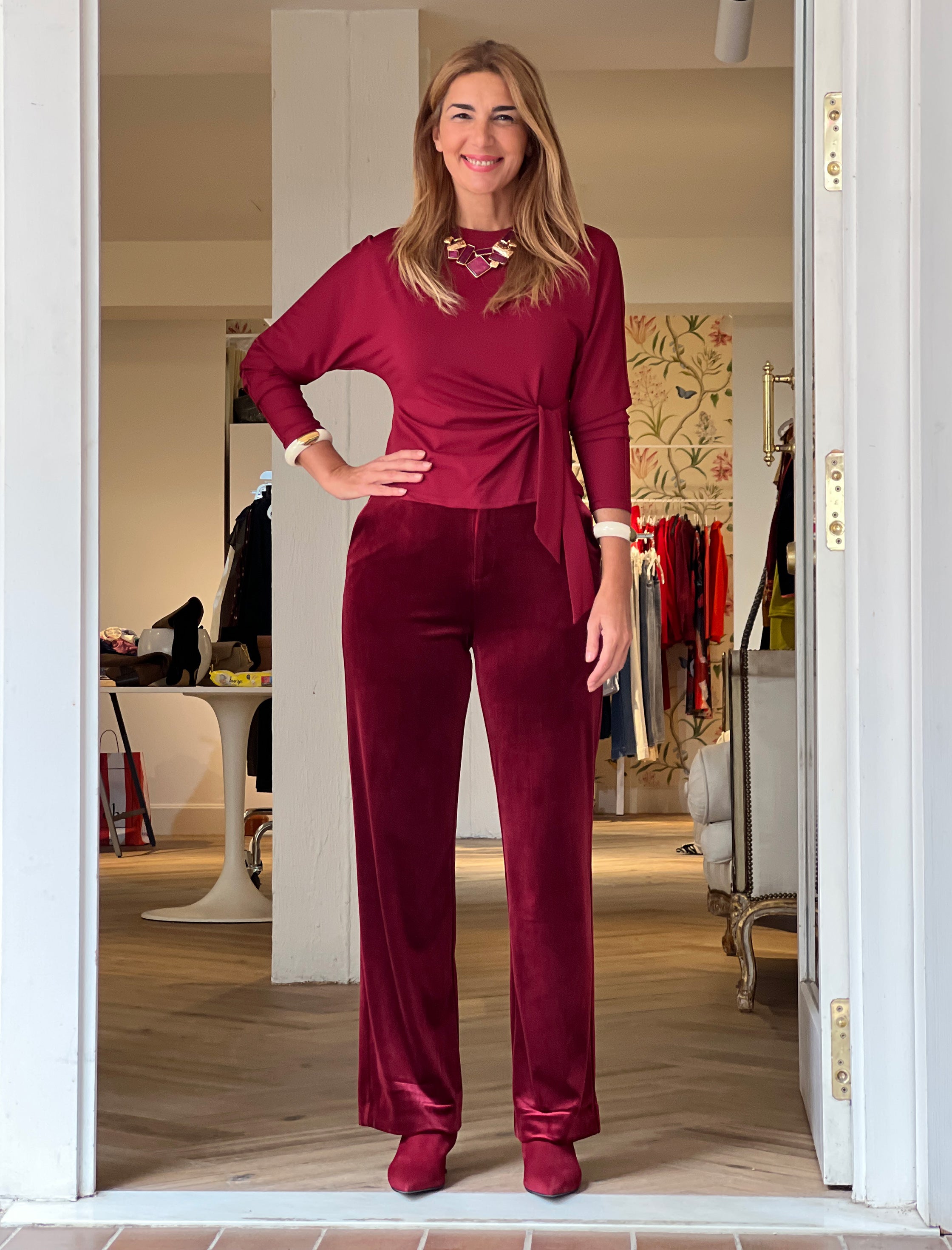 Cuerpo lazada burgundy