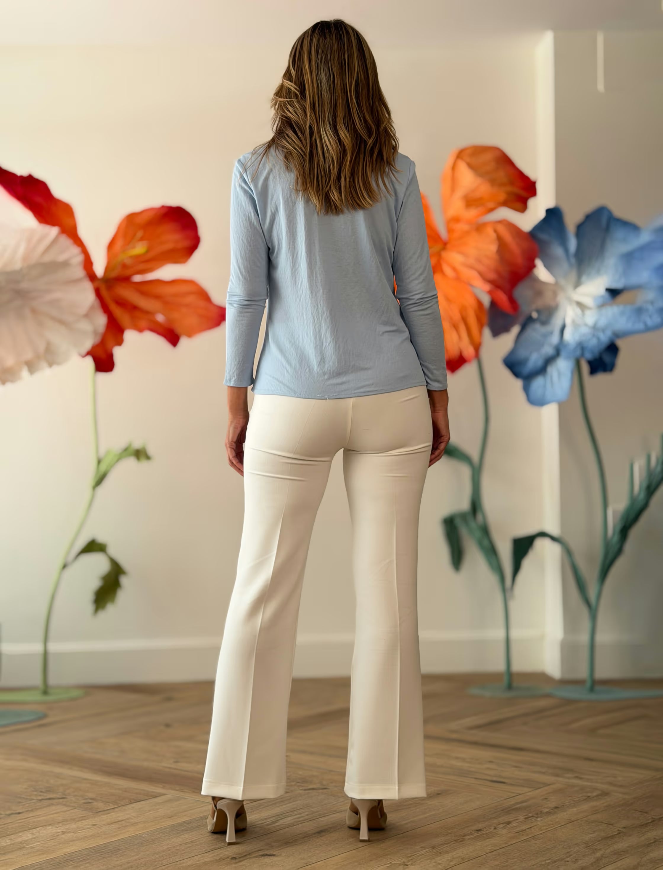 Pantalón ideal de bolsillos blanco