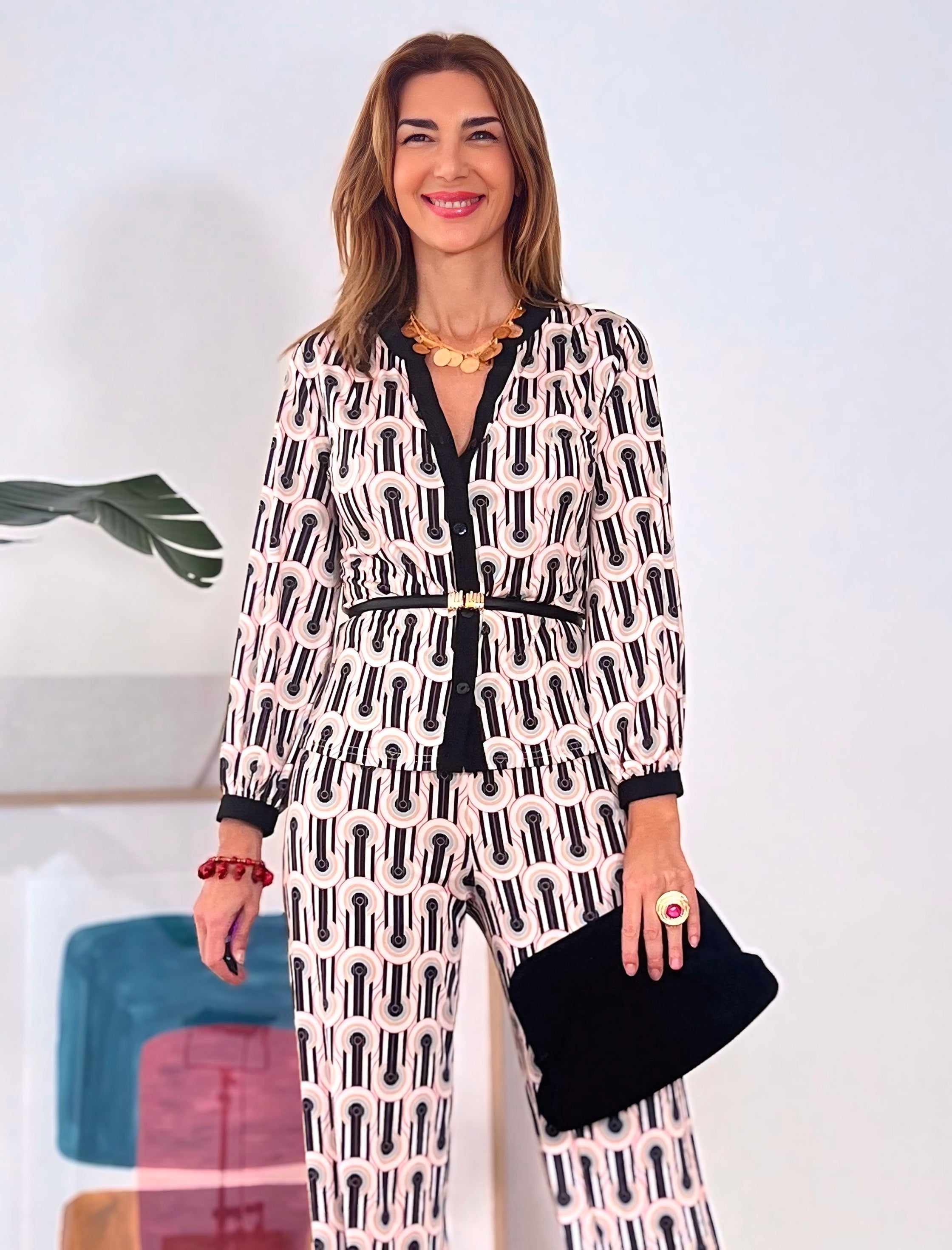 Bolso fruncido ideal negro