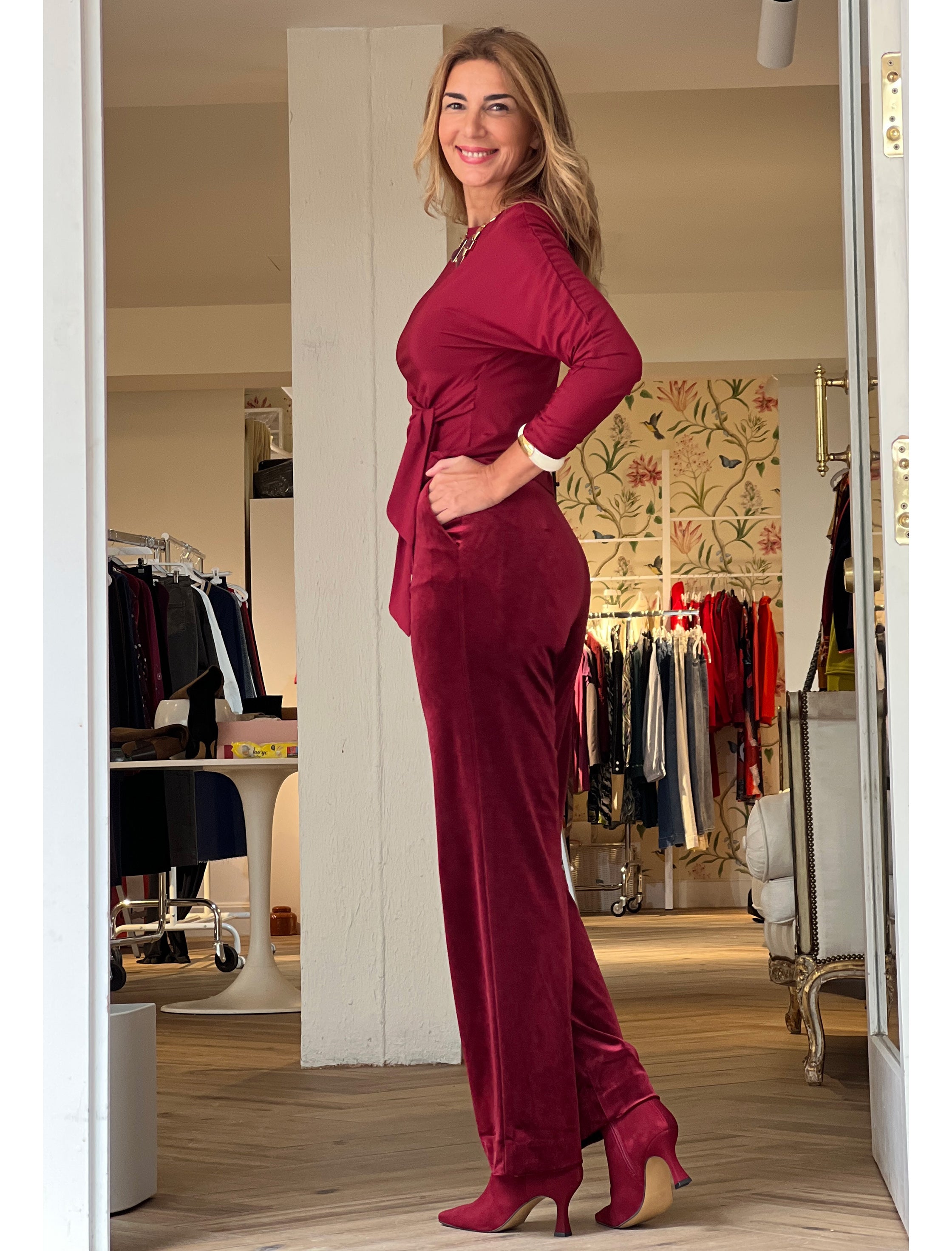 Cuerpo lazada burgundy