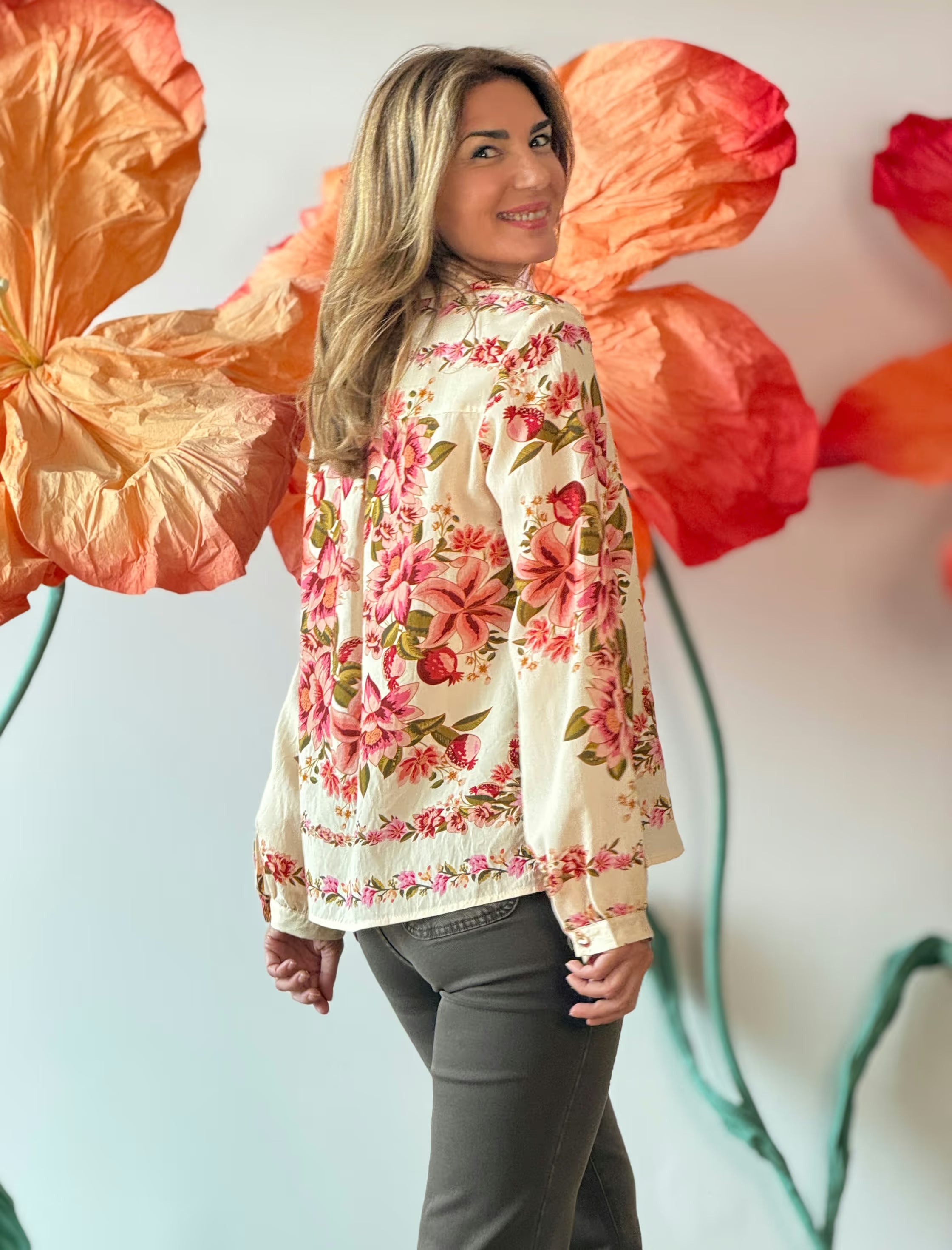 Camisa de flores idealisima