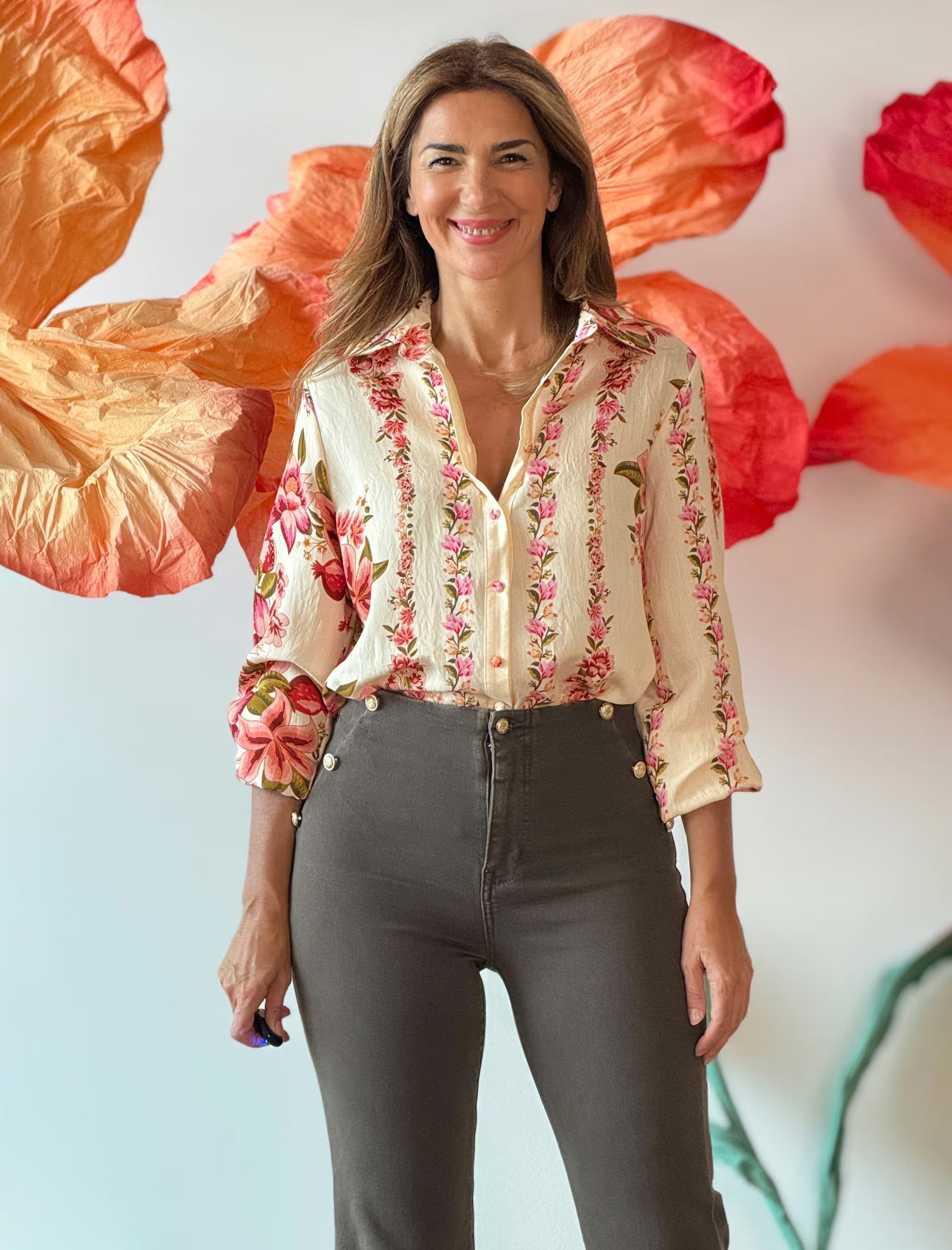 Camisa de flores idealisima