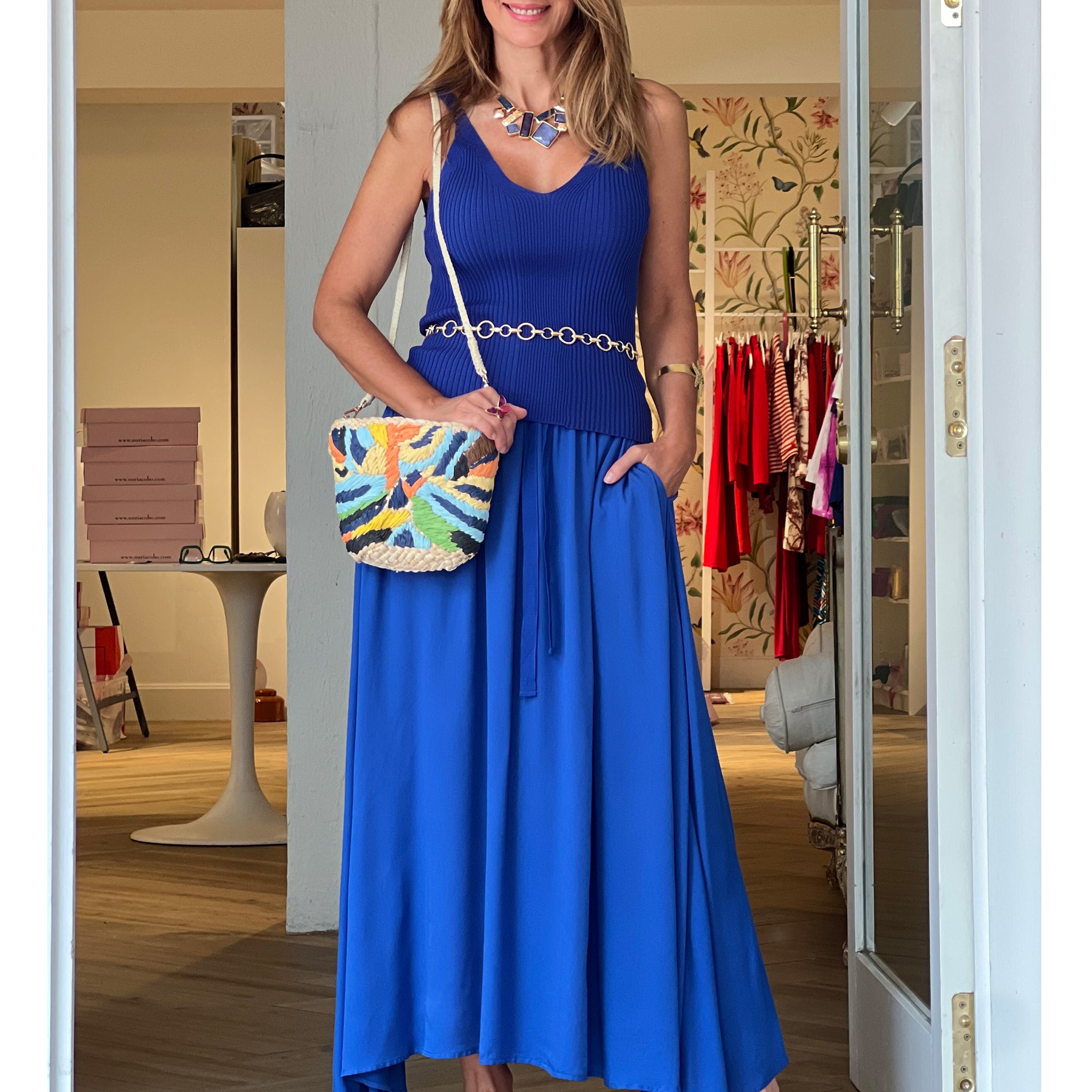 FLOWING CASHMERE SKIRT