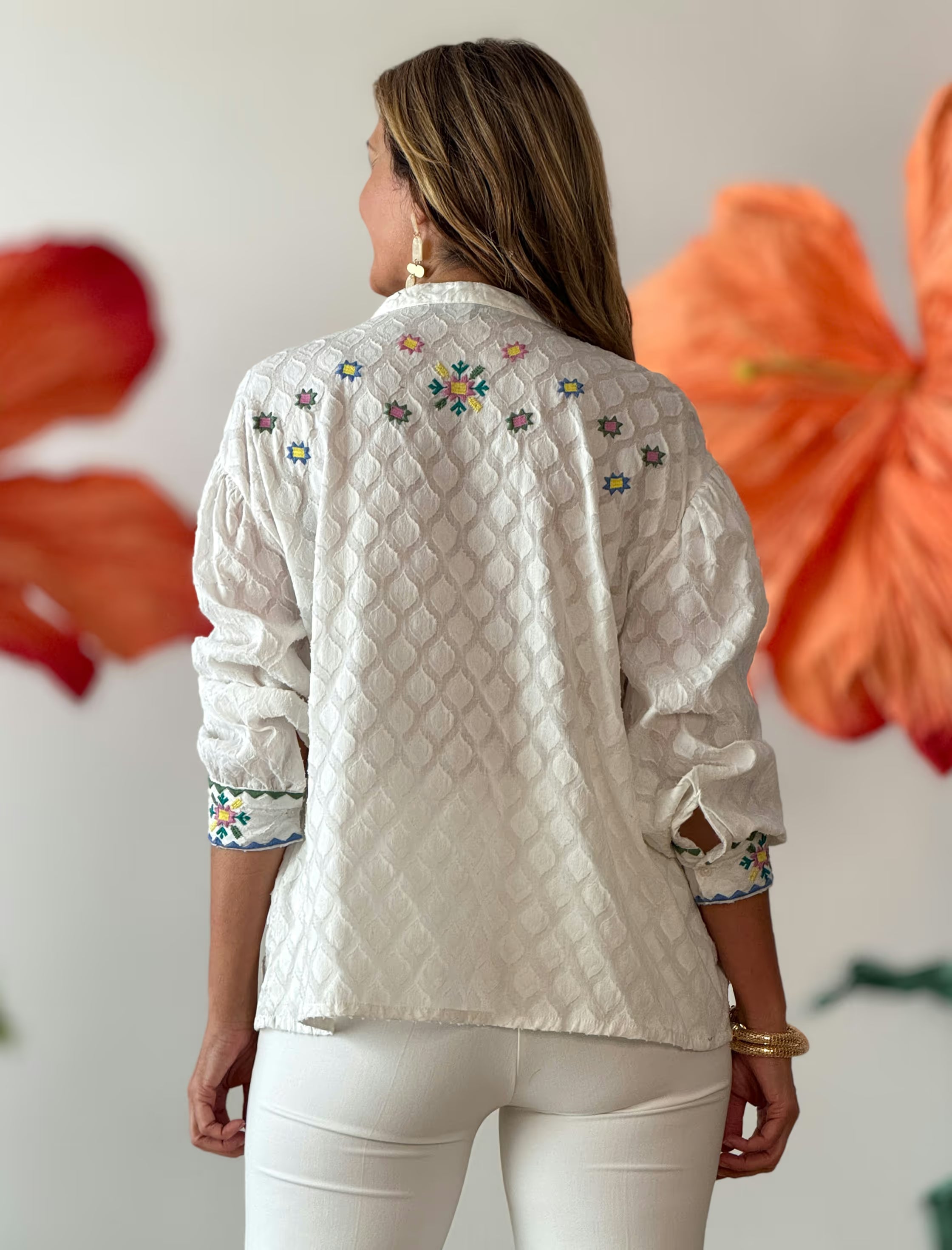 Camisa Bordados Colores