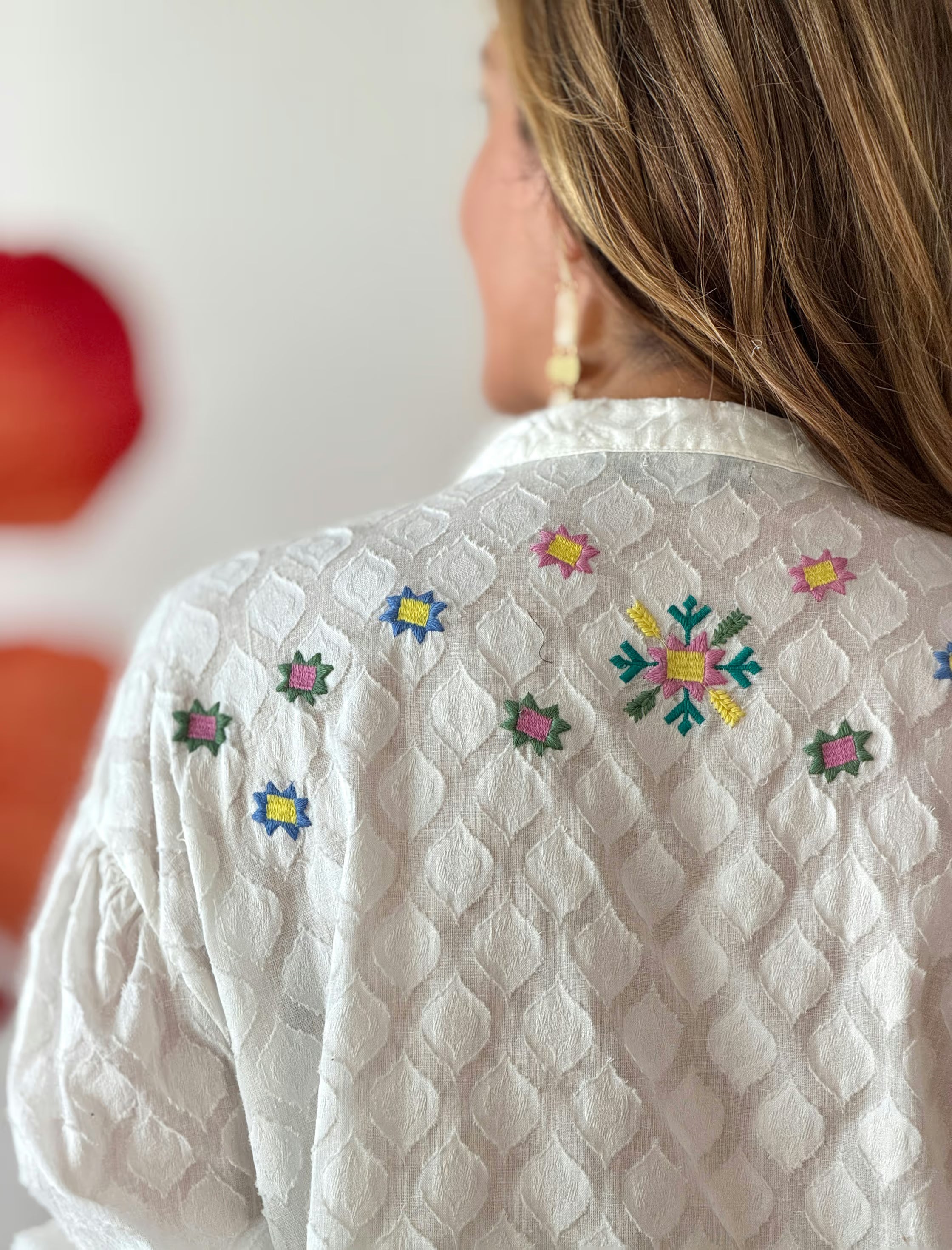 Camisa Bordados Colores