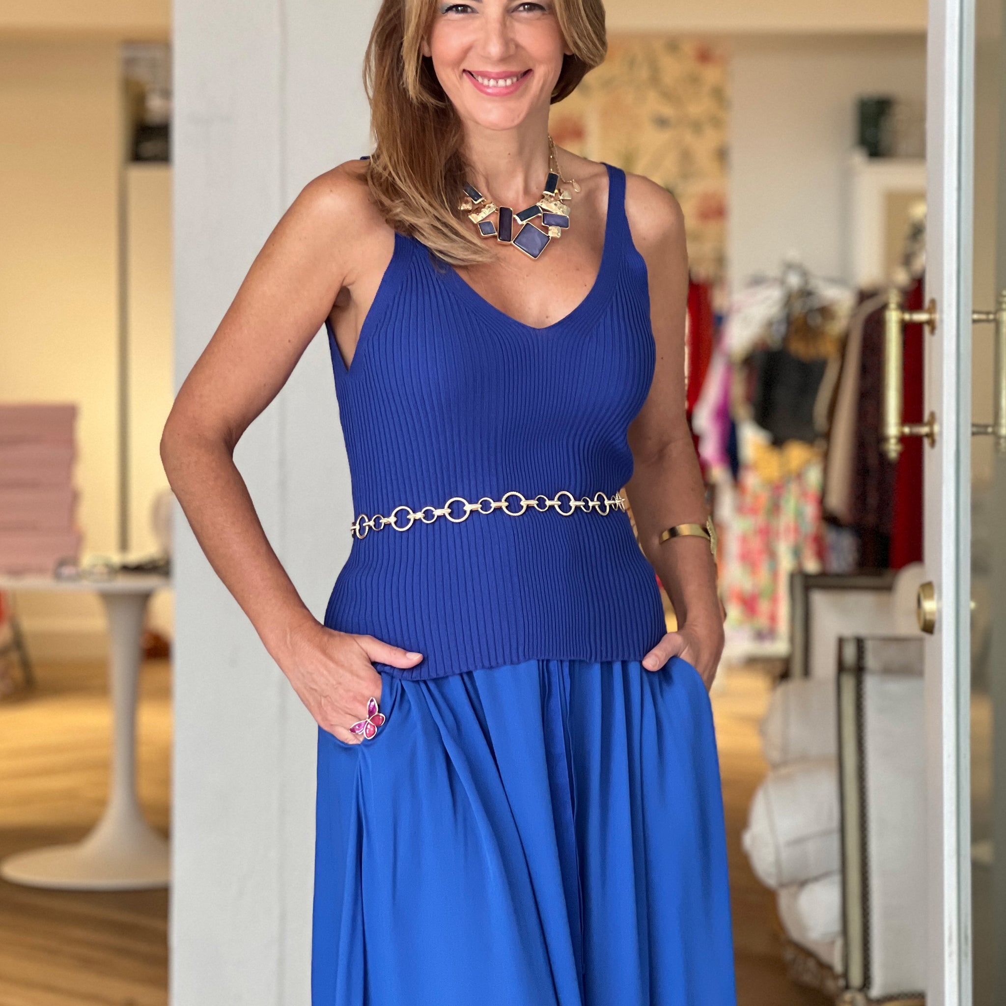 Cuerpo de punto ideal azul